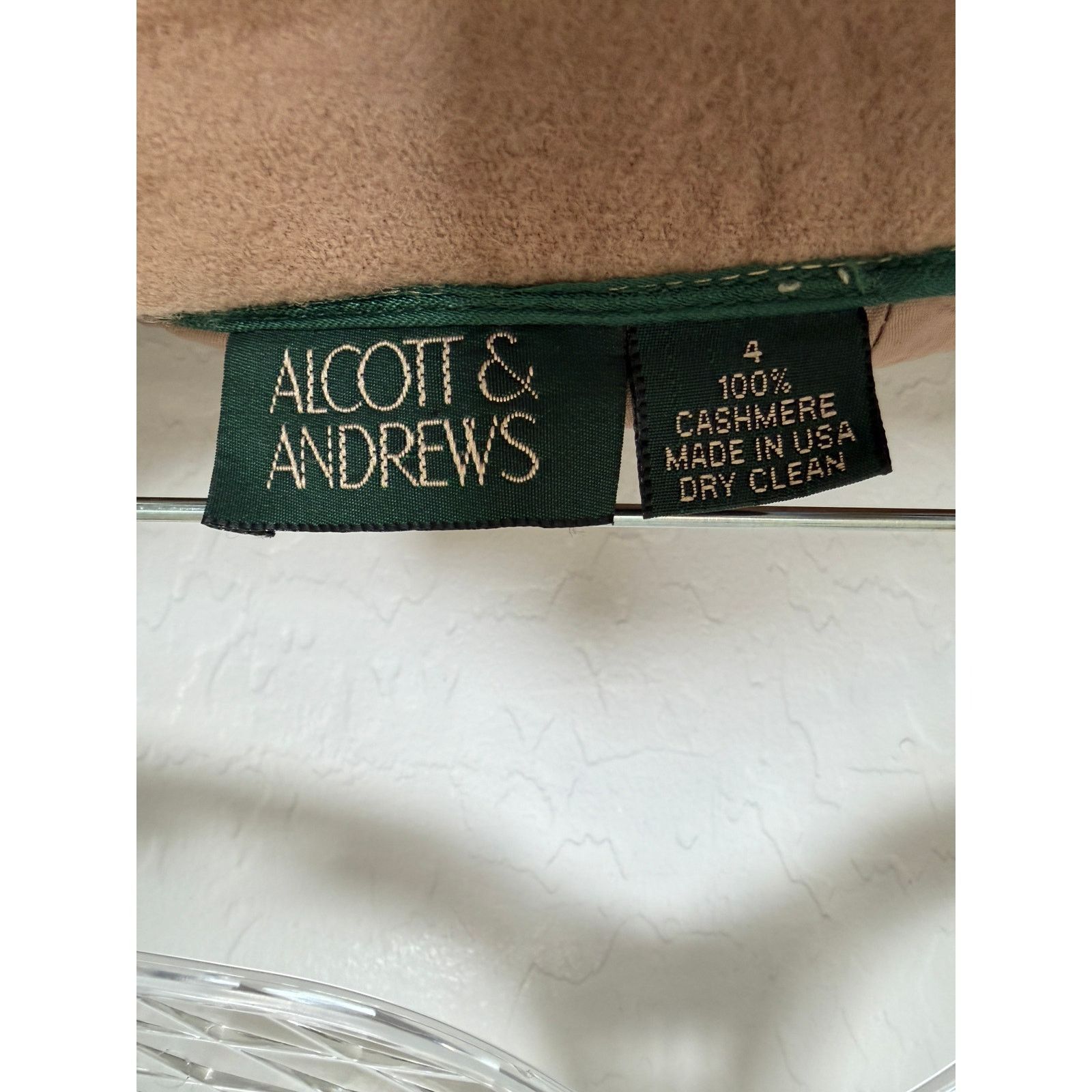 Unowned Vintage 100% Cashmere Tan Pencil Skirt with pockets-size 4 Size 27" / US 4 / IT 40 - 5 Thumbnail