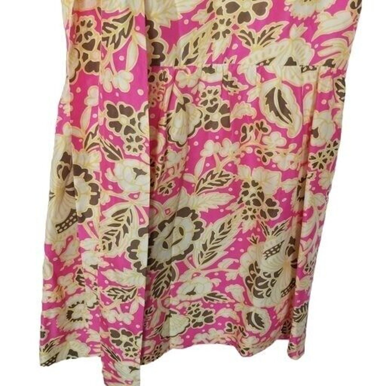 J.Crew J. Crew Womens Floral Silk Mini Dress 4 Ruffle Easter Prep Size S / US 4 / IT 40 - 3 Thumbnail