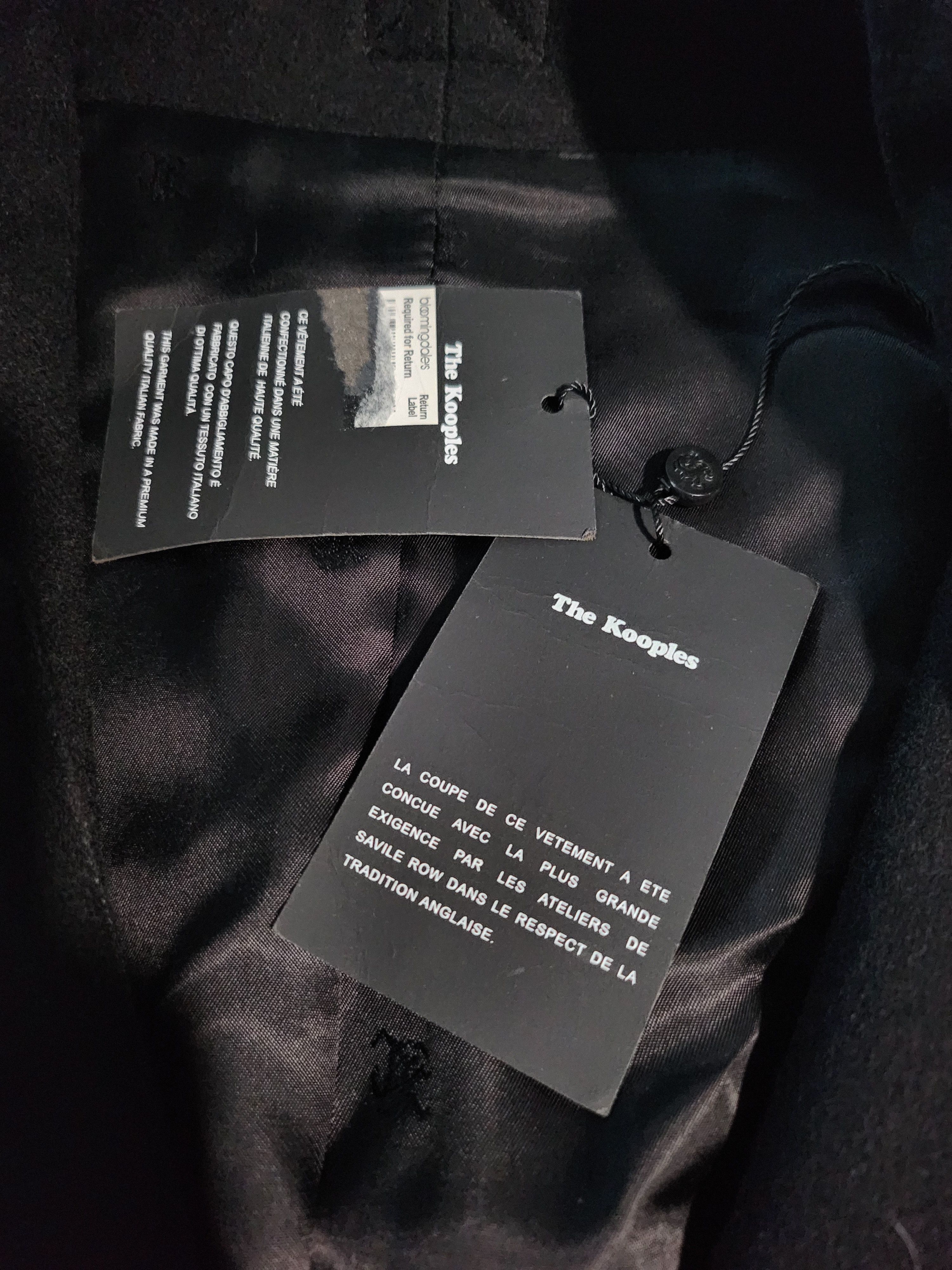 The Kooples Wool Coat w/ Leather Buckled Collar Size US XL / EU 56 / 4 - 4 Thumbnail