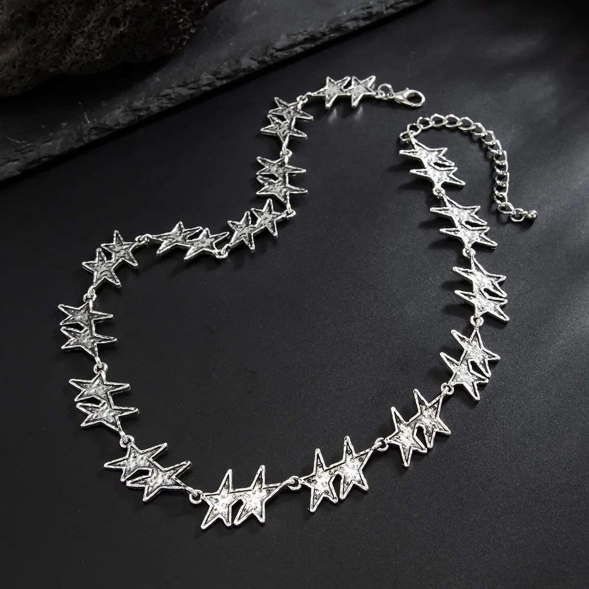 Vintage Star Patterned Necklace Size ONE SIZE - 4 Thumbnail