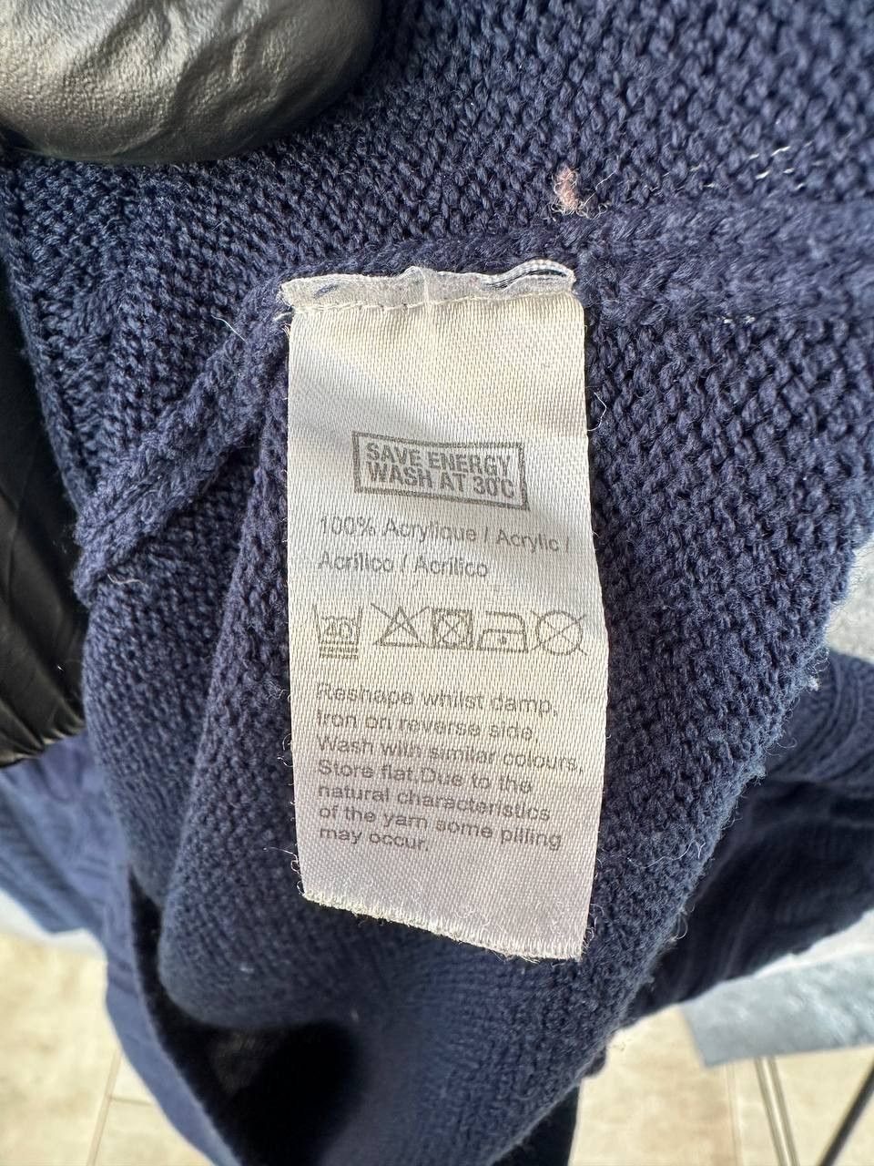 Lacoste Lacoste Cable Knit Acrylic Sweater Navy Old Money Vintage Size US L / EU 52-54 / 3 - 10 Thumbnail