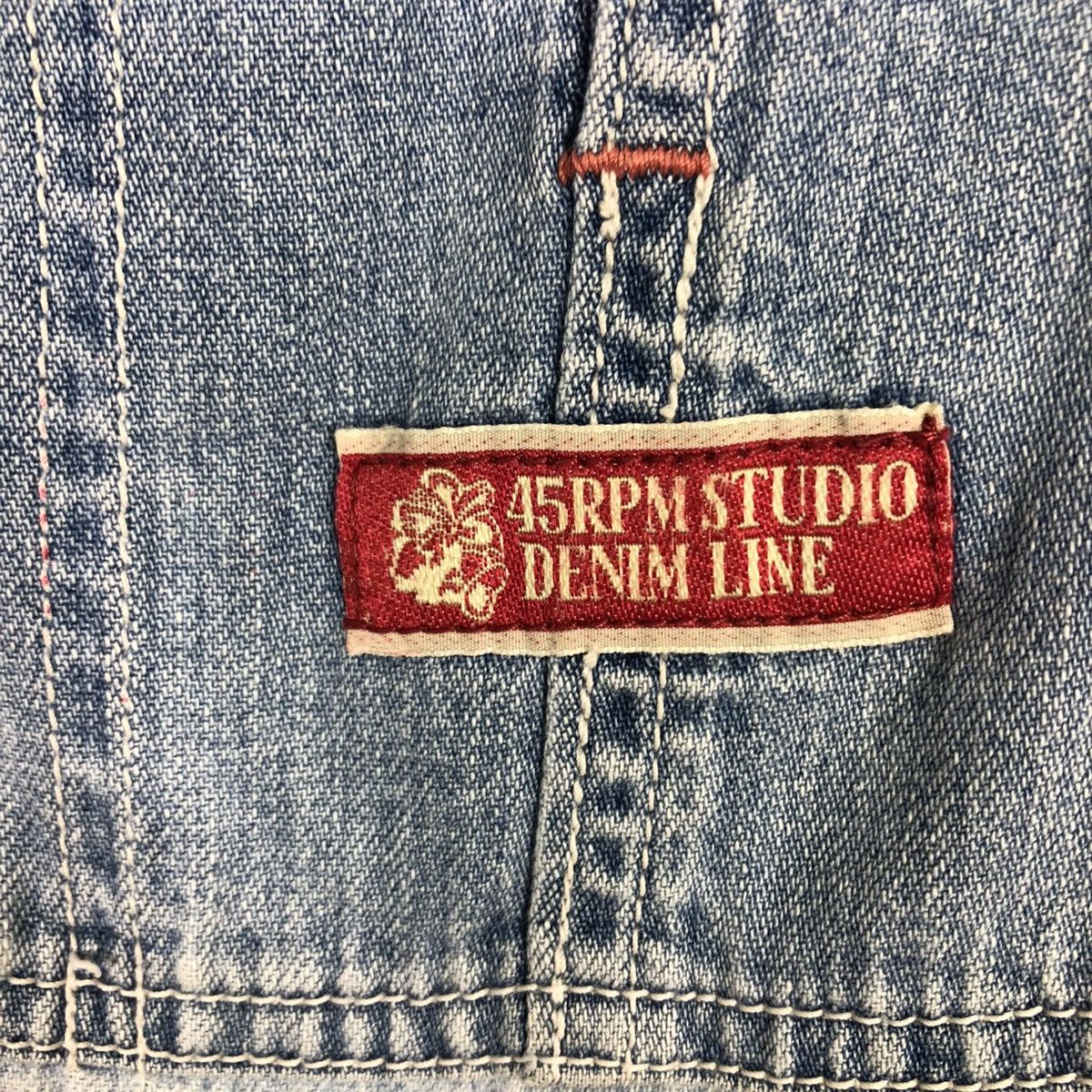 45rpm 🔥VINTAGE CHORE WORK DENIM INDIGO JUMPSUIT 45RPM BONDAGE Size US 38 / EU 54 - 15 Thumbnail