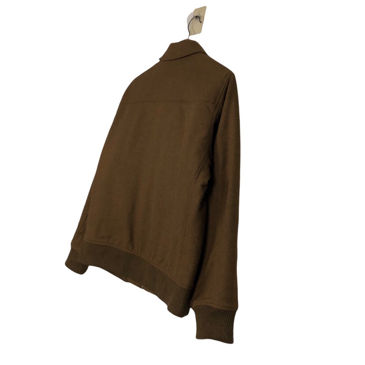 Japanese Brand 📌Rich Brown Vintage Wool Bomber Jacket Uniqlo Issey Miyake Size US M / EU 48-50 / 2 - 12 Thumbnail
