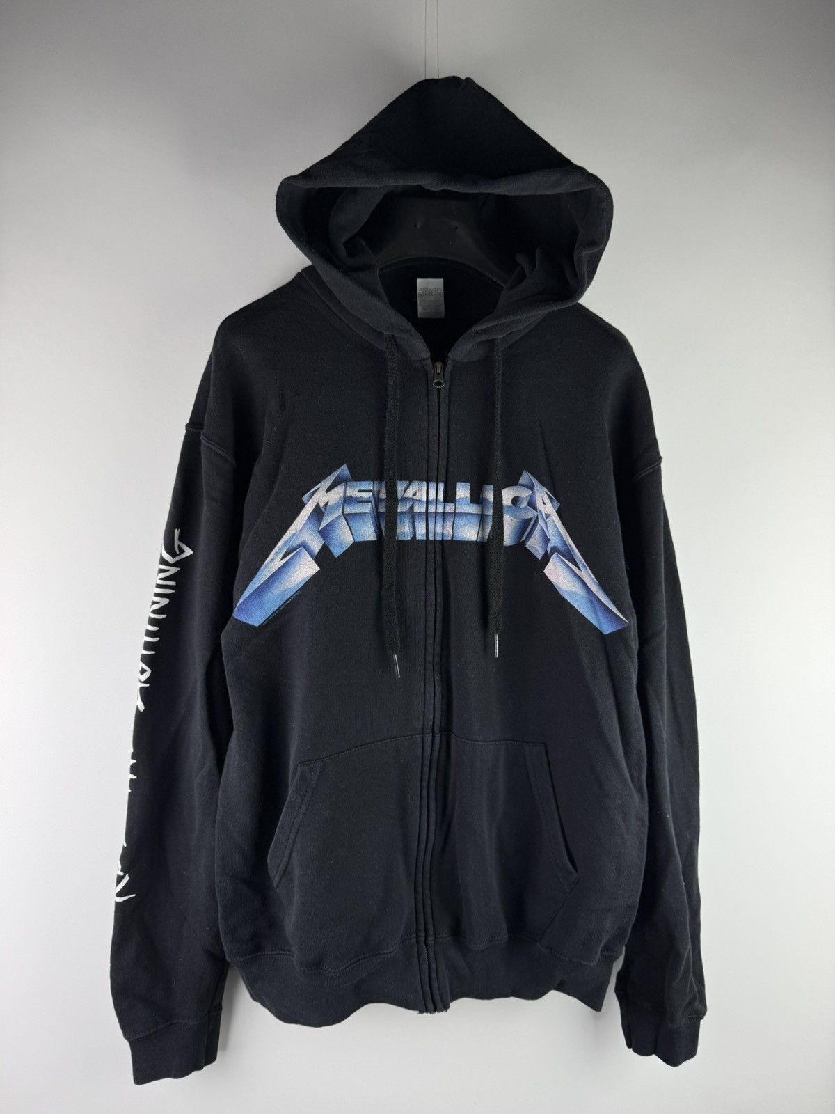 Vintage 90s Metallica Zip Up Hoodie `Ride The Lightning