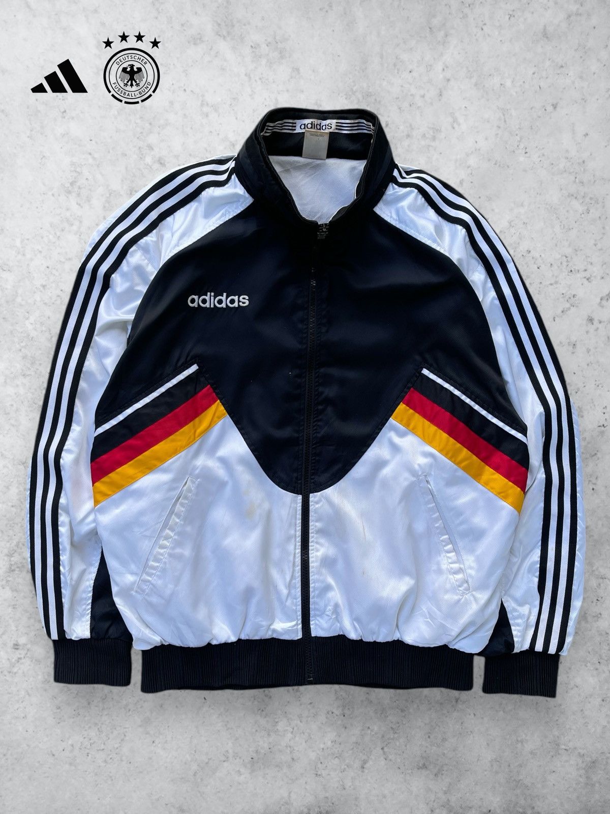 Adidas 🔥Vintage 90's Adidas Germany Jacket With Hidden Hoodie Size US L / EU 52-54 / 3 - 2 Thumbnail