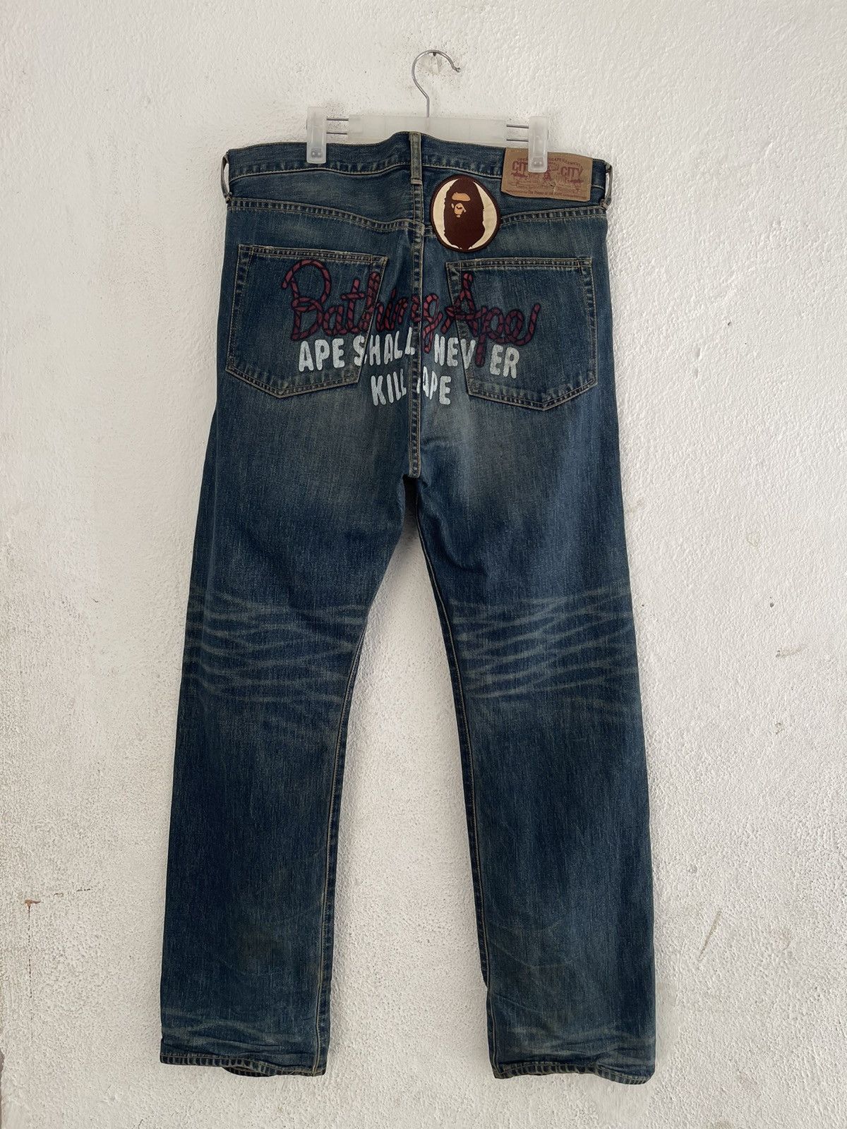 Bape OG Bape Bathing Ape ASNKA Patches Jeans Size 38 Size US 38 / EU 54 - 1 Thumbnail