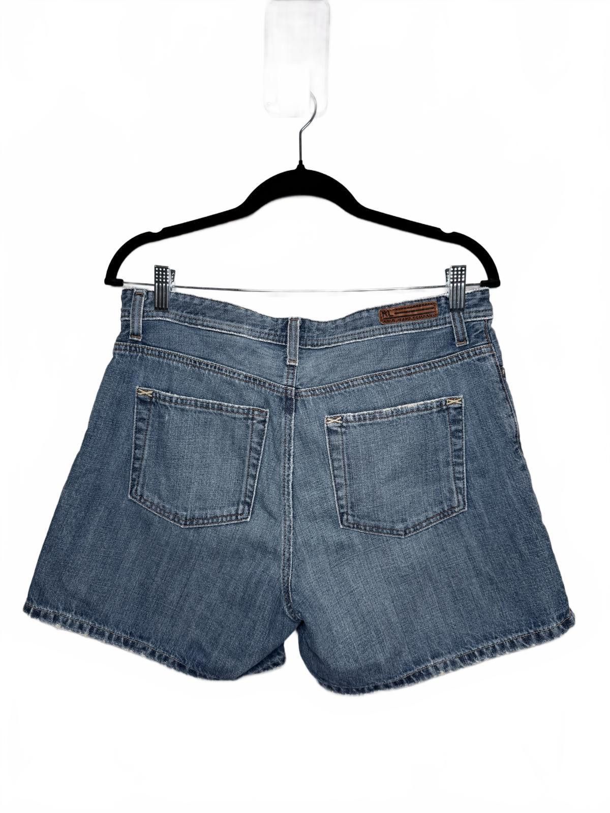 Polo Ralph Lauren Vintage Y2K Basic Blue Denim Jean Shorts Size 29" - 2 Thumbnail