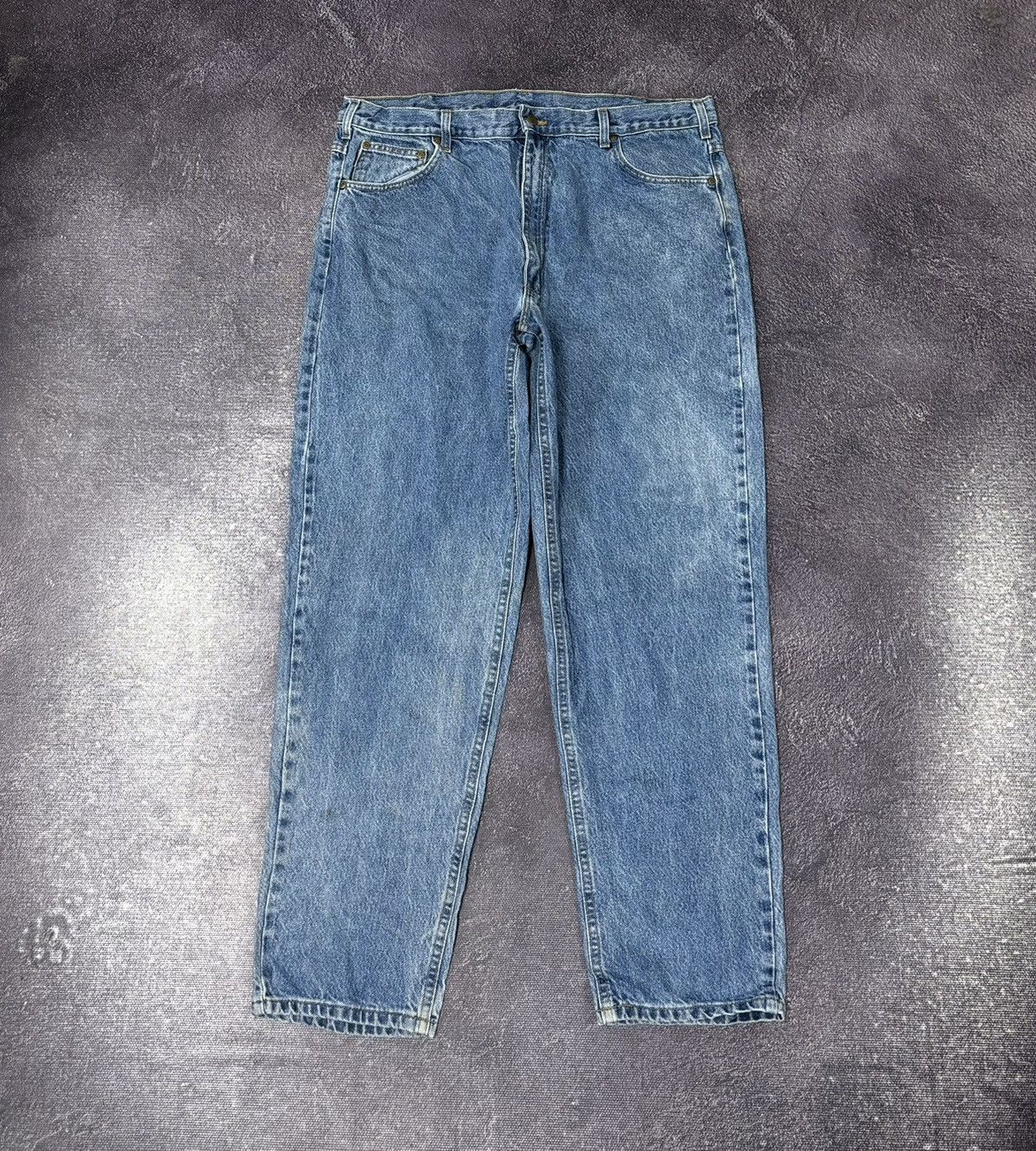 Carhartt Vintage Carhartt Blue Y2K USA 90s Hype Baggy Jeans Size US 40 / EU 56 - 2 Thumbnail