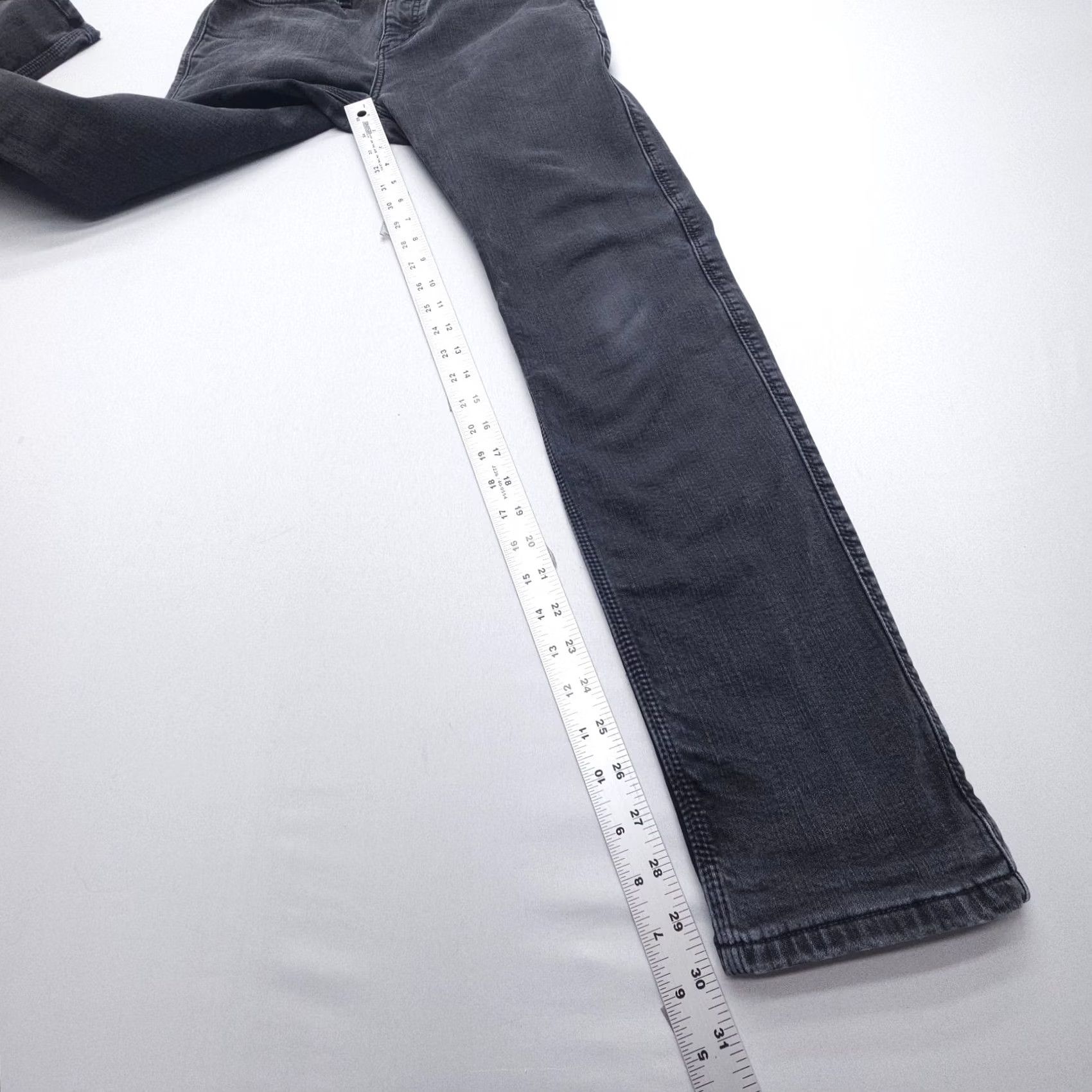 Vintage DU/ER Slim Fit Jeans Mens 30 x 32 Black Denim Stretch Fleece Lined 5-Pocket City Modern Slim Leather Logo Size US 30 / EU 46 - 7 Thumbnail