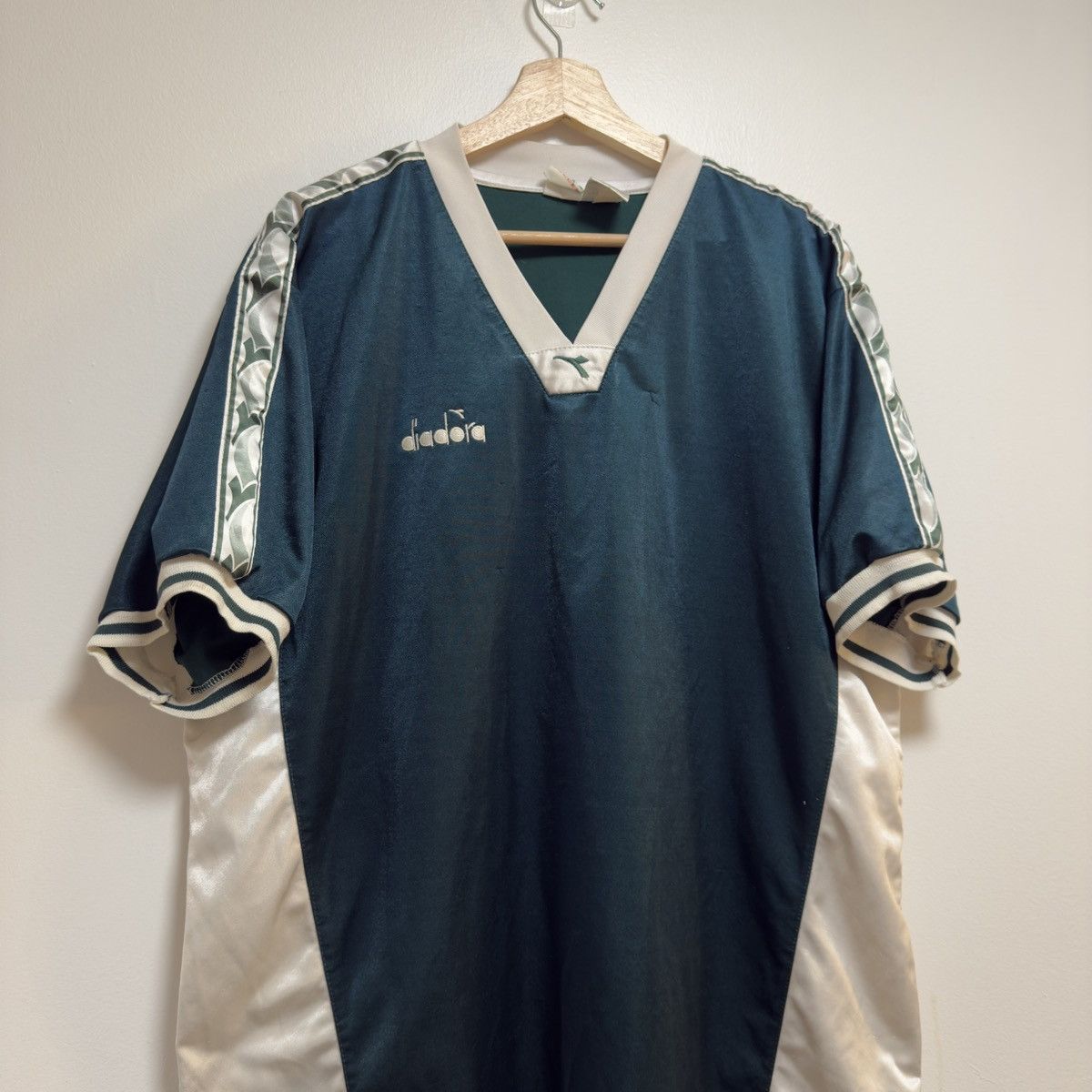 Vintage Vintage 90s Diadora Soccer Jersey XL Size US XL / EU 56 / 4 - 3 Thumbnail