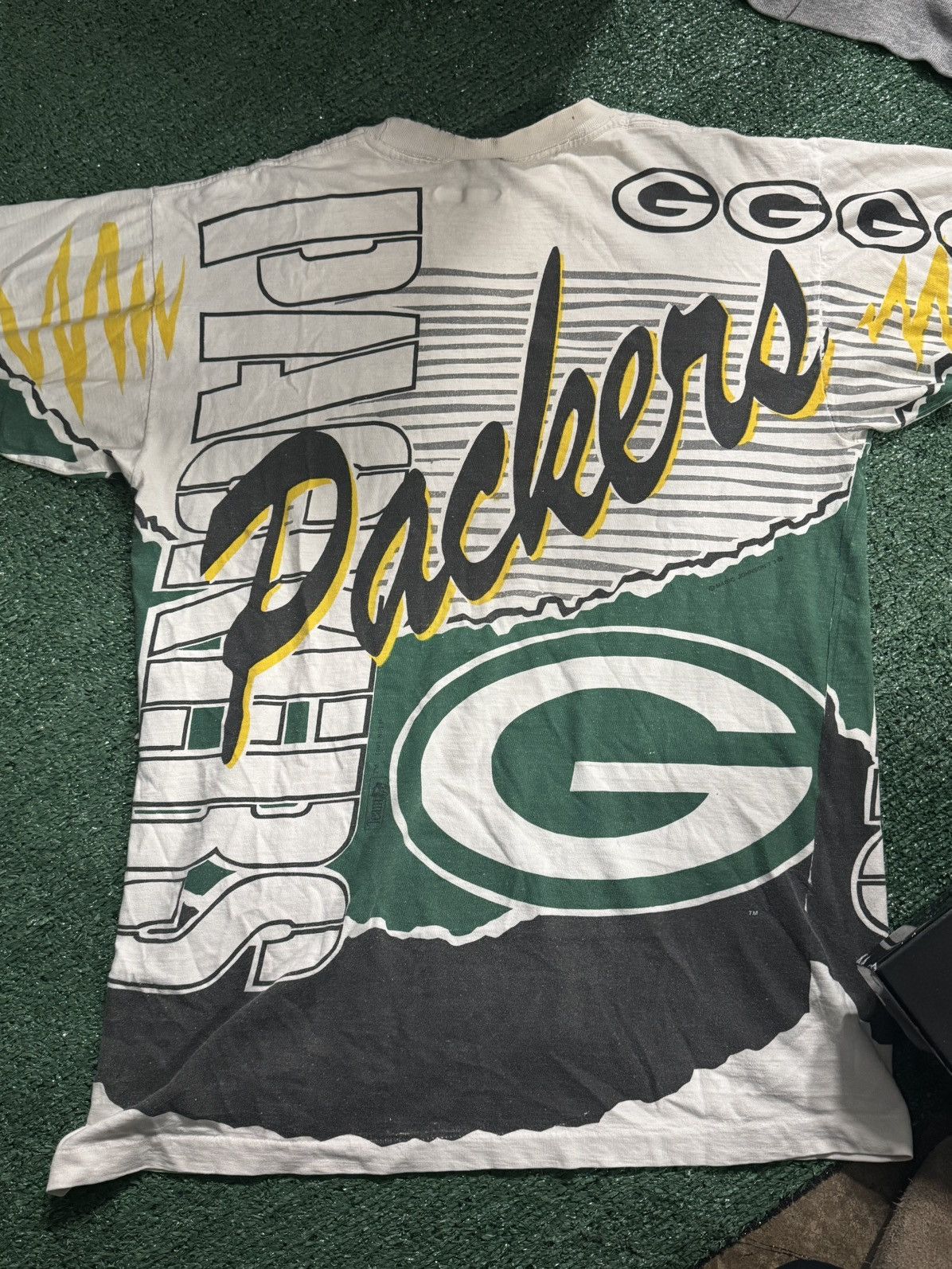 Vintage Vintage 1996 AOP Greenbay Packers Size US XL / EU 56 / 4 - 4 Thumbnail