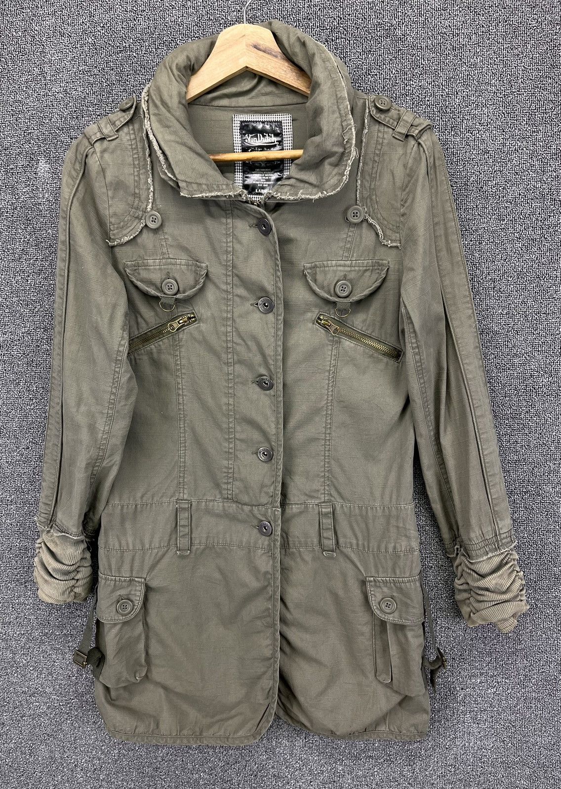Von Dutch Vintage Von Dutch Love Addict Military Punk Parka Jacket Size L / US 10 / IT 46 - 1 Thumbnail