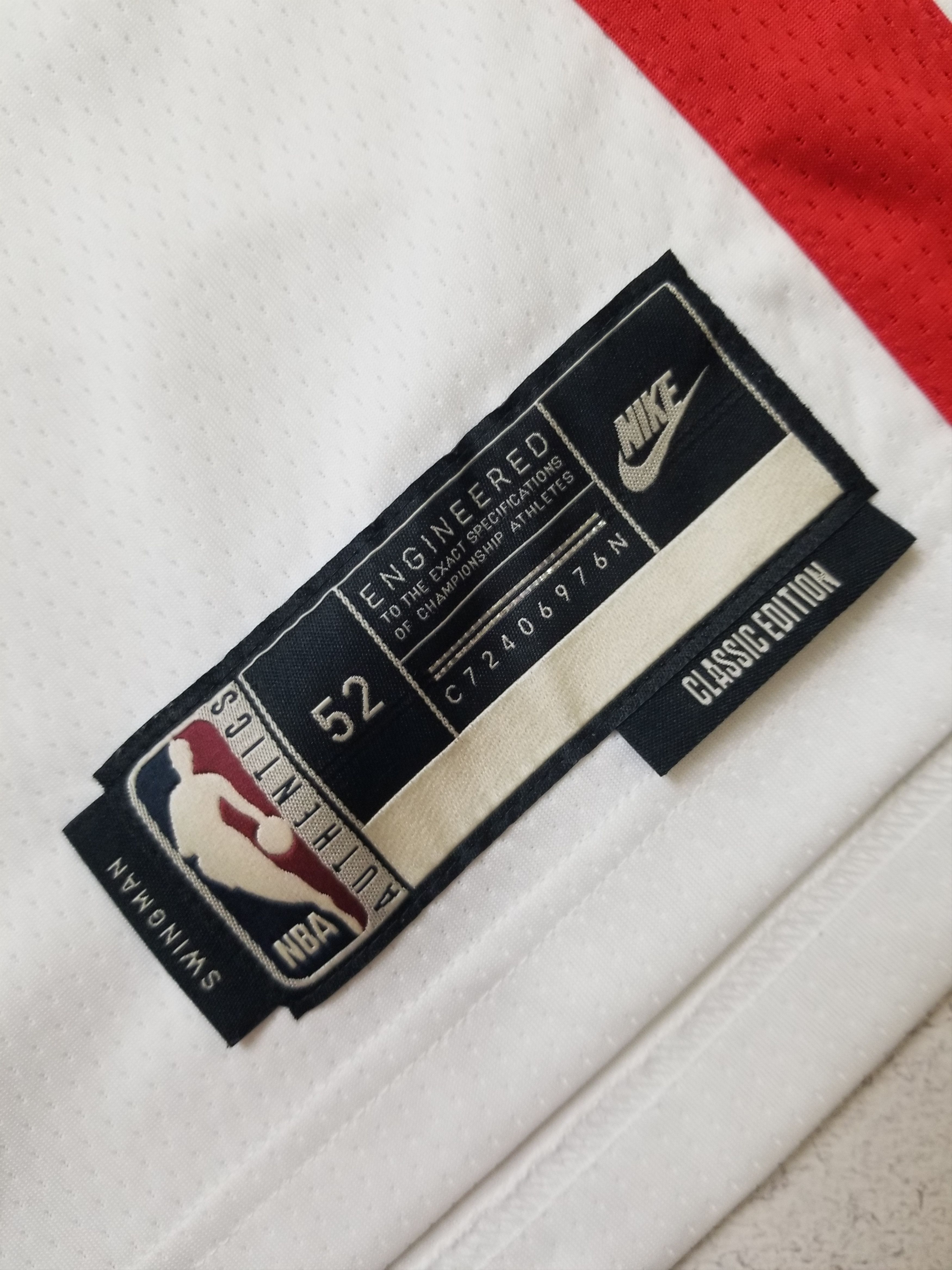Nike NBA Brooklyn Nets Simmons HWC Swingman Jersey DO9444-101 Size US XL / EU 56 / 4 - 18 Thumbnail