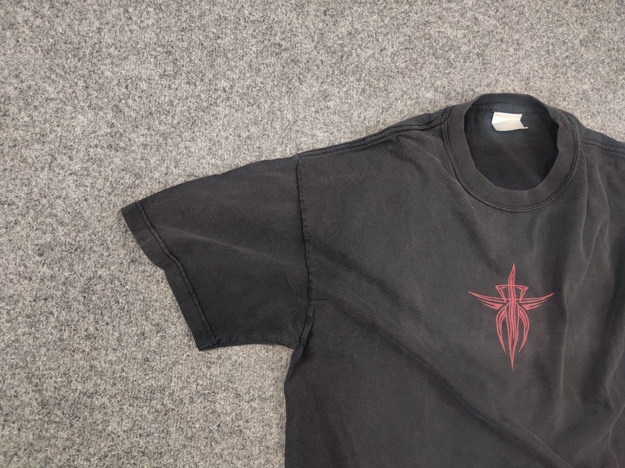 Vintage Vintage 90's Troy Lee Design USA Distressed Faded Tee Shirt Size US L / EU 52-54 / 3 - 4 Thumbnail