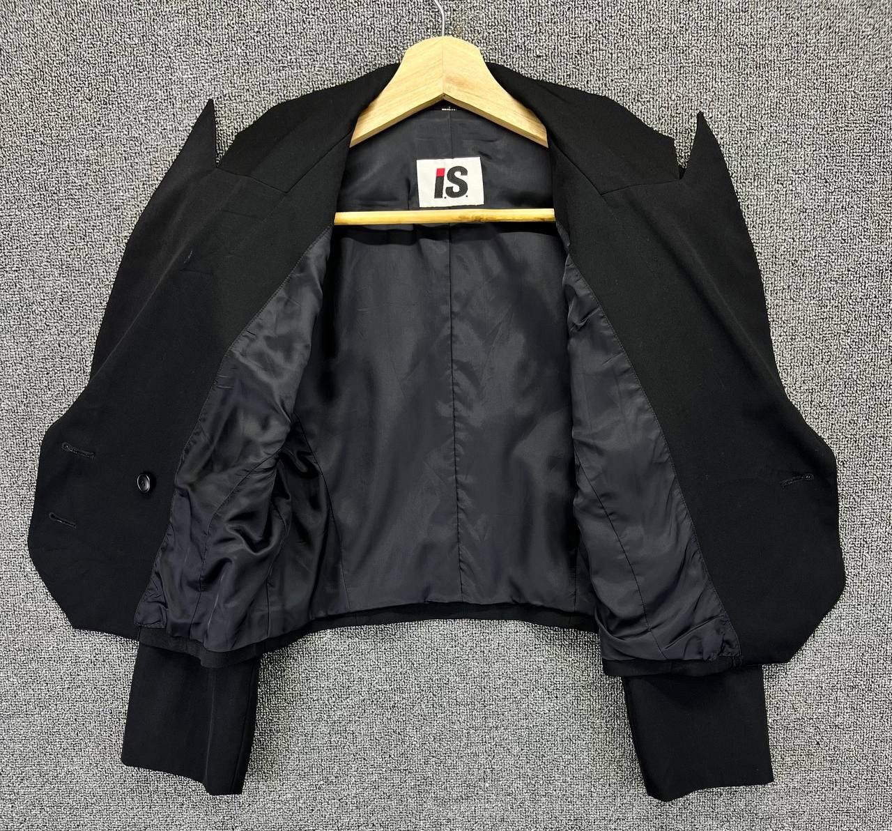 Issey Miyake Vintage 80s Issey Miyake Black Wool Coat Cardigan Jacket Size M / US 6-8 / IT 42-44 - 6 Thumbnail