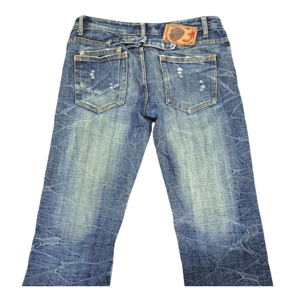 Japanese Brand Chouette Japan Mud Wash Minimalist Flare Jeans Size US 29 - 5 Thumbnail