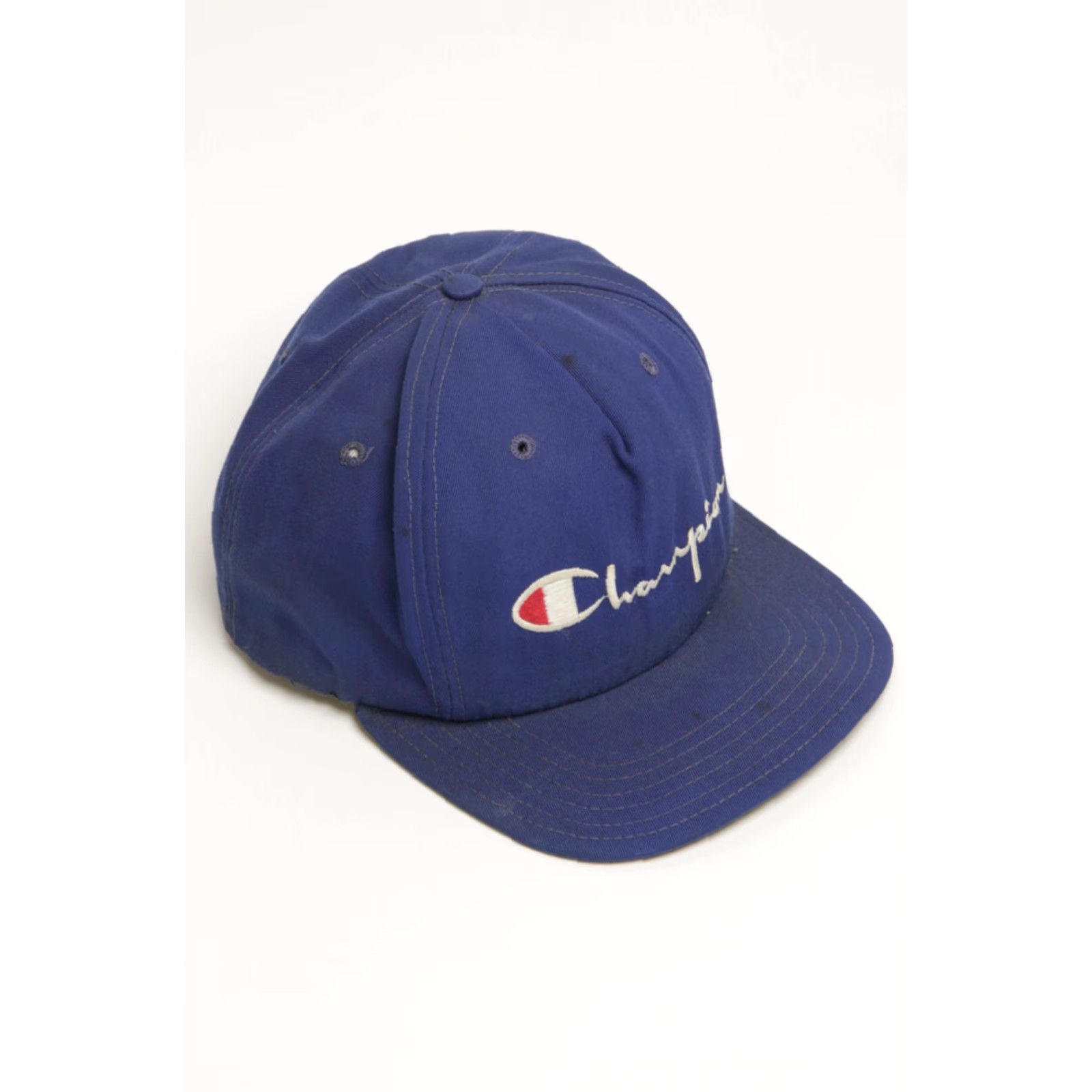 Champion VINTAGE Champion Hat Blue Regular Size Champion Hat Adults Mens Girls Boys Size ONE SIZE - 3 Thumbnail