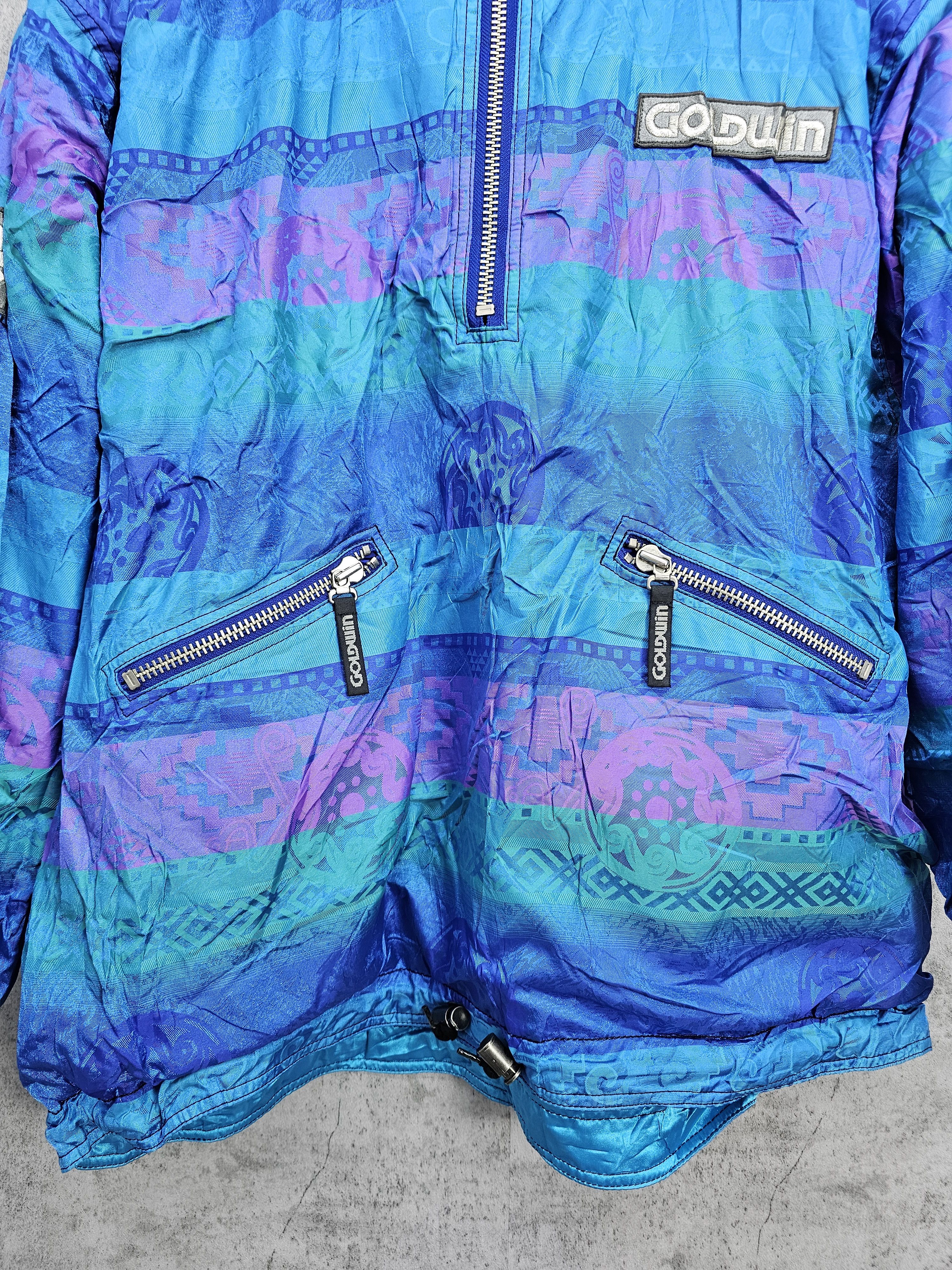 Goldwin Vtg GOLDWIN Stiped Aztec Abstrack Design Ski Jacket J0029 Size US L / EU 52-54 / 3 - 5 Thumbnail