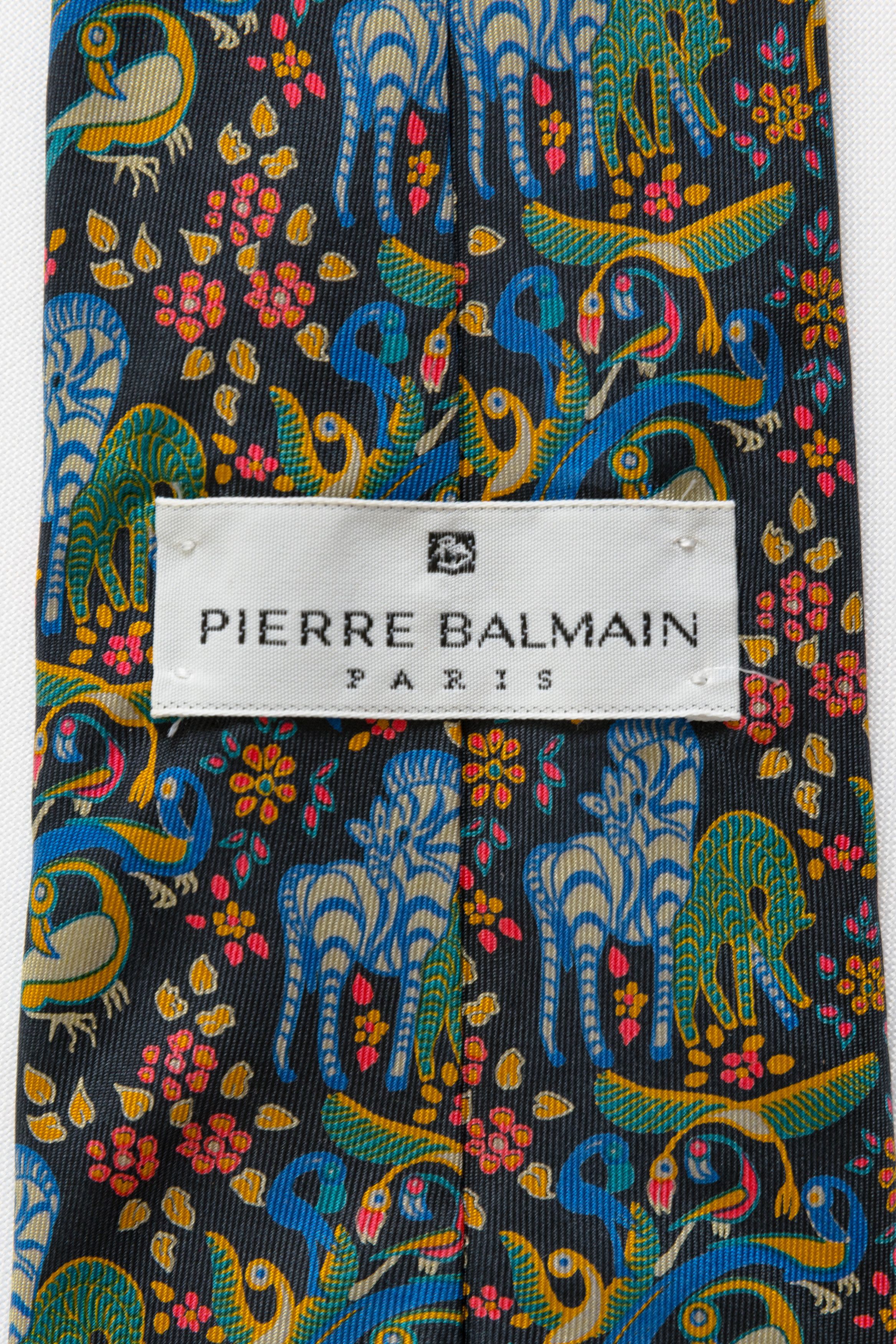 Pierre Balmain Pierre Balmain Tie animals crazy print necktie silk tie 071 Size ONE SIZE - 8 Thumbnail