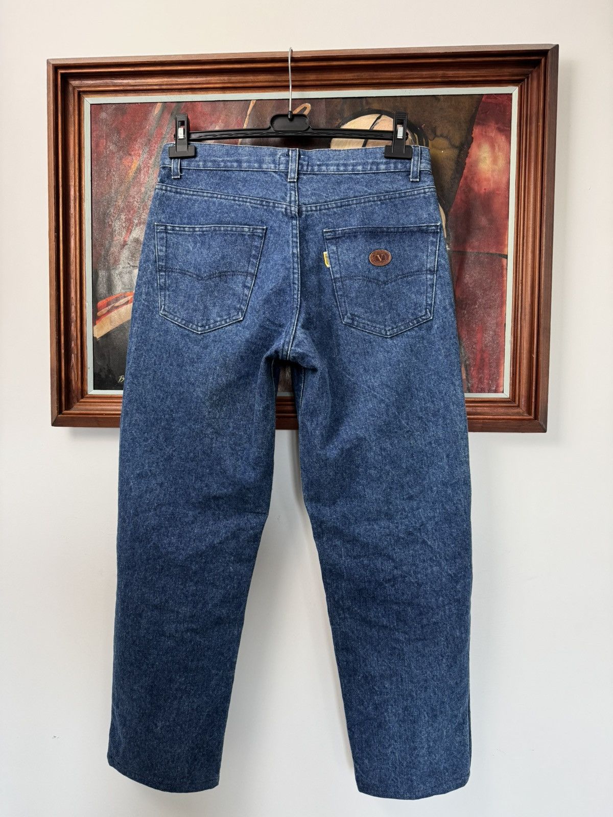 Valentino Vintage VALENTINO Jeans Denim 90s Classic Blue Pant Luxury Size US 33 - 2 Thumbnail