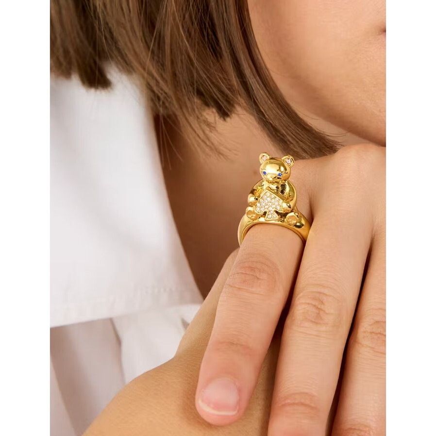 Kate Spade Kate Spade Oh What Fun Spade Teddy Bear Ring Size 8 Size ONE SIZE - 6 Thumbnail