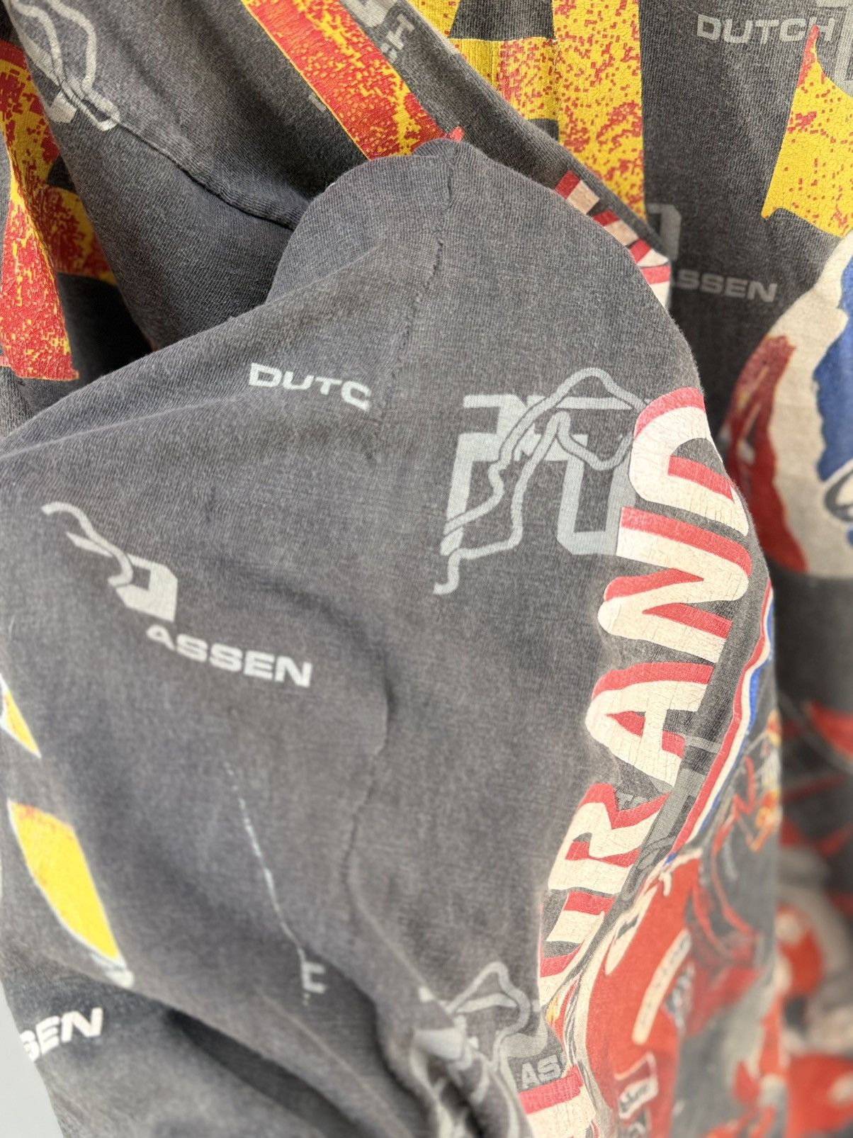 Marlboro Thrashed Vintage 90s Ovp TT Assen World Champion Rossi Arai Size US XL / EU 56 / 4 - 11 Thumbnail