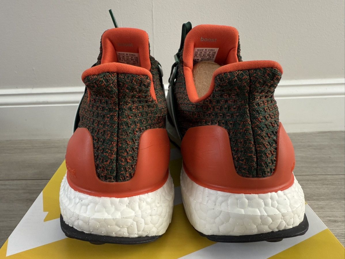 Adidas ADIDAS UltraBoost 4.0 Miami Hurricanes Green White Orange 12 Size US 12 / EU 45 - 7 Thumbnail