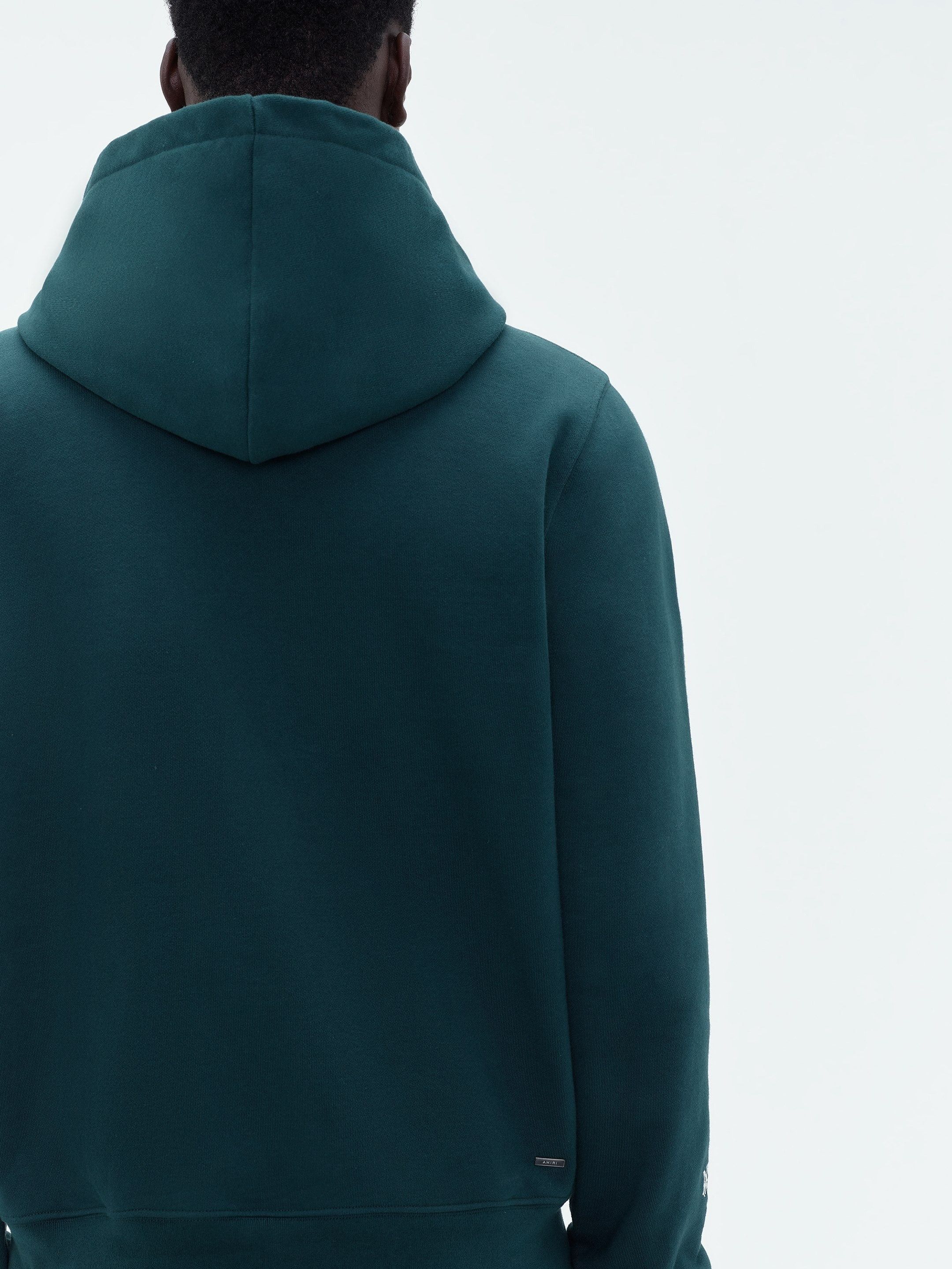 Amiri oc11z0225 Staggered Logo Hoodie in Green Size US L / EU 52-54 / 3 - 6 Thumbnail