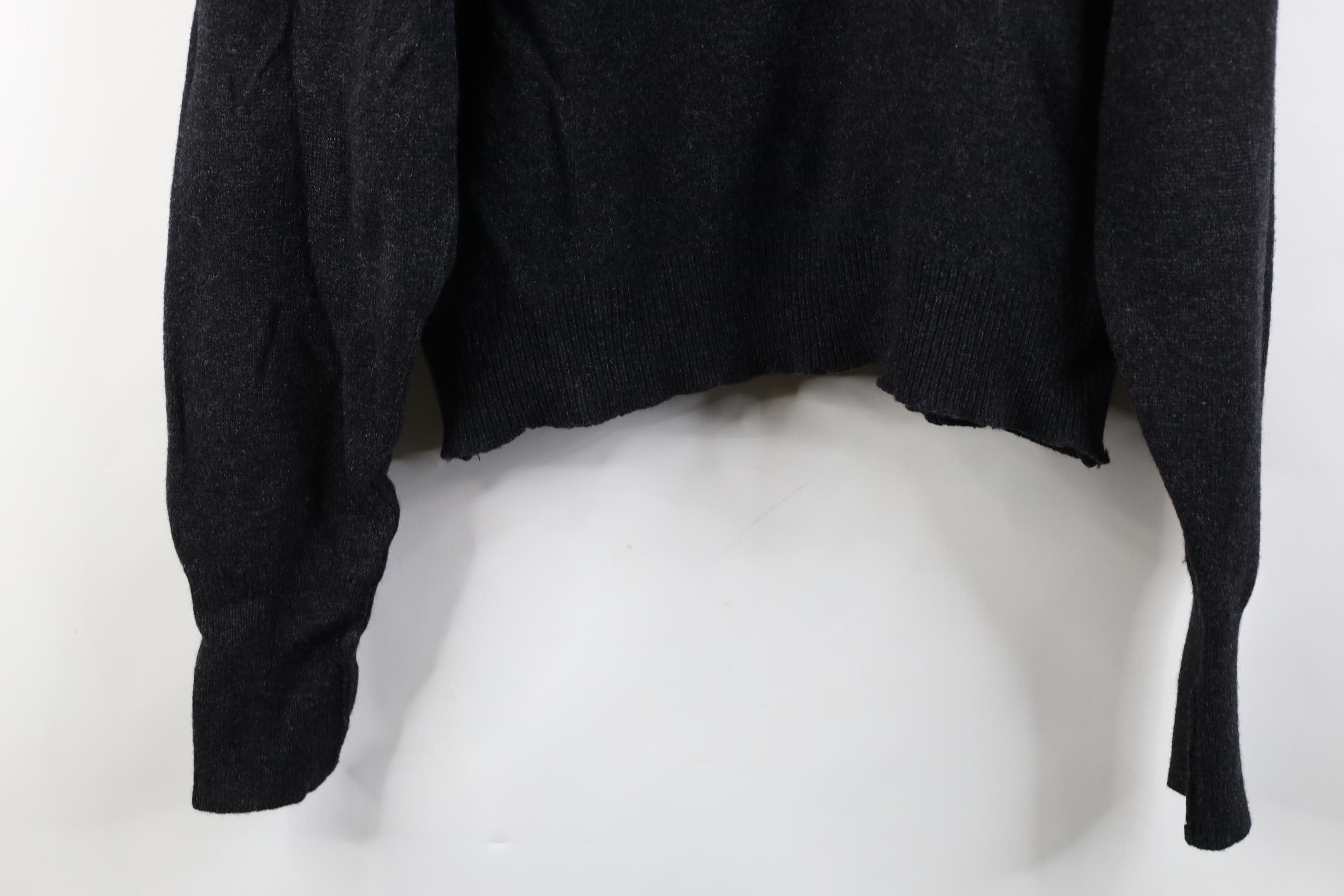Vintage Vintage 90s Streetwear Blank Lambswool Knit Sweater Gray Size US L / EU 52-54 / 3 - 12 Thumbnail