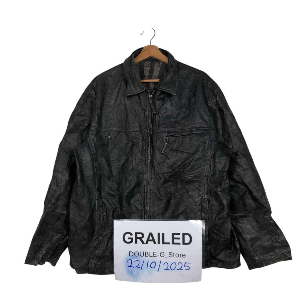 Japanese Brand 📌Vintage Leather Biker Jacket Angelo Litrico Issey Miyake Size US M / EU 48-50 / 2 - 1 Thumbnail