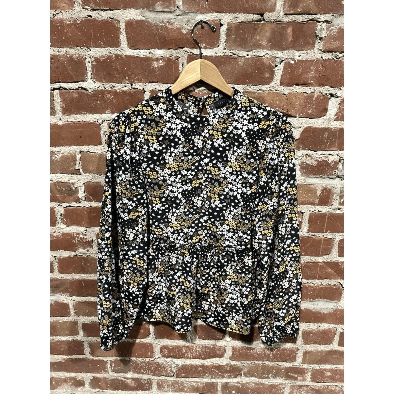 Sanctuary Sanctuary Blouse Shirt Women Long Sleeve Floral Pattern Size M Multicolor Modern Basic 90s? Size M / US 6-8 / IT 42-44 - 2 Thumbnail