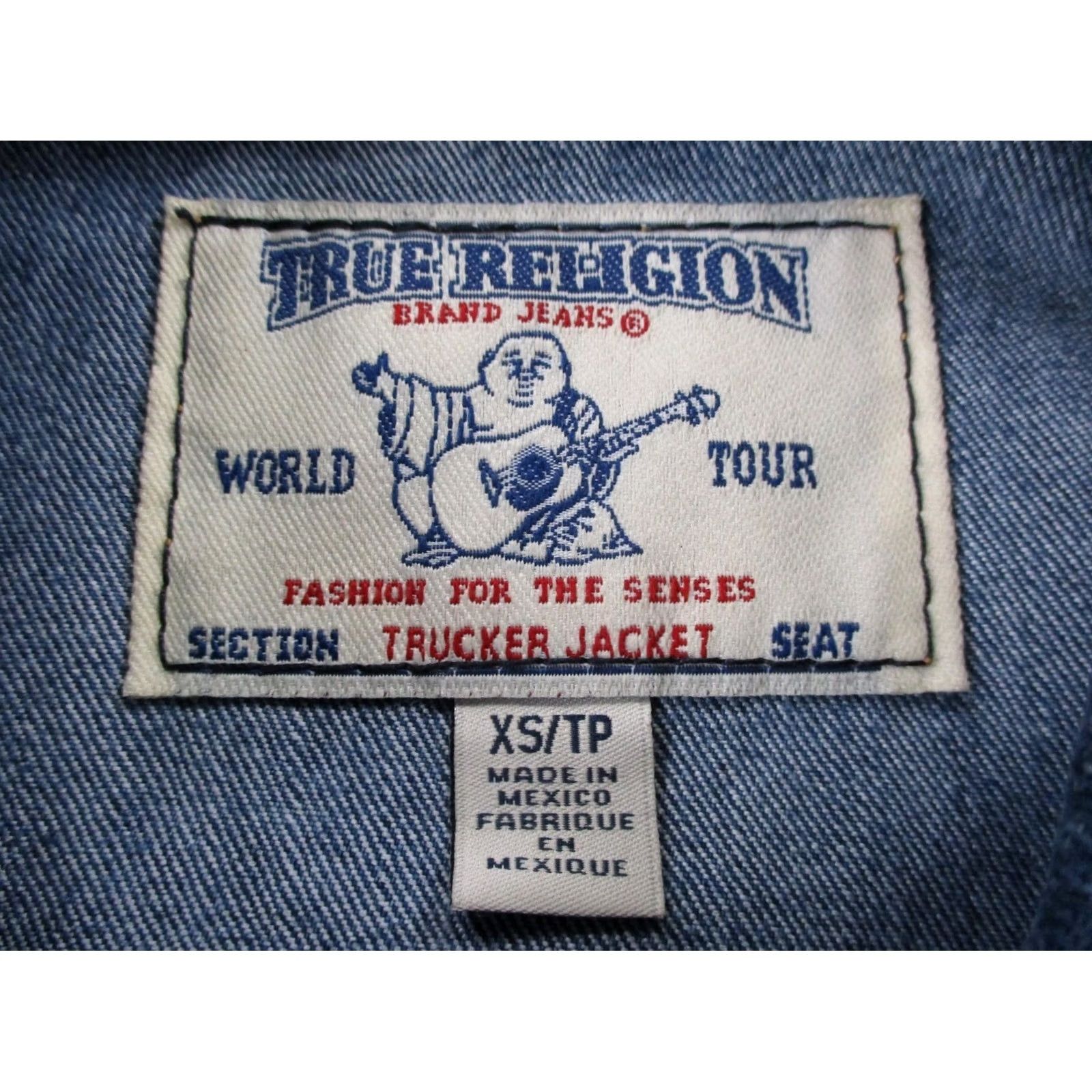 True Religion True Religion Jacket Womens XS Blue Denim Trucker Shirt Jacket Cassual Workwear Outdoor Outdoors Size 26" / US 2 / IT 38 - 6 Thumbnail