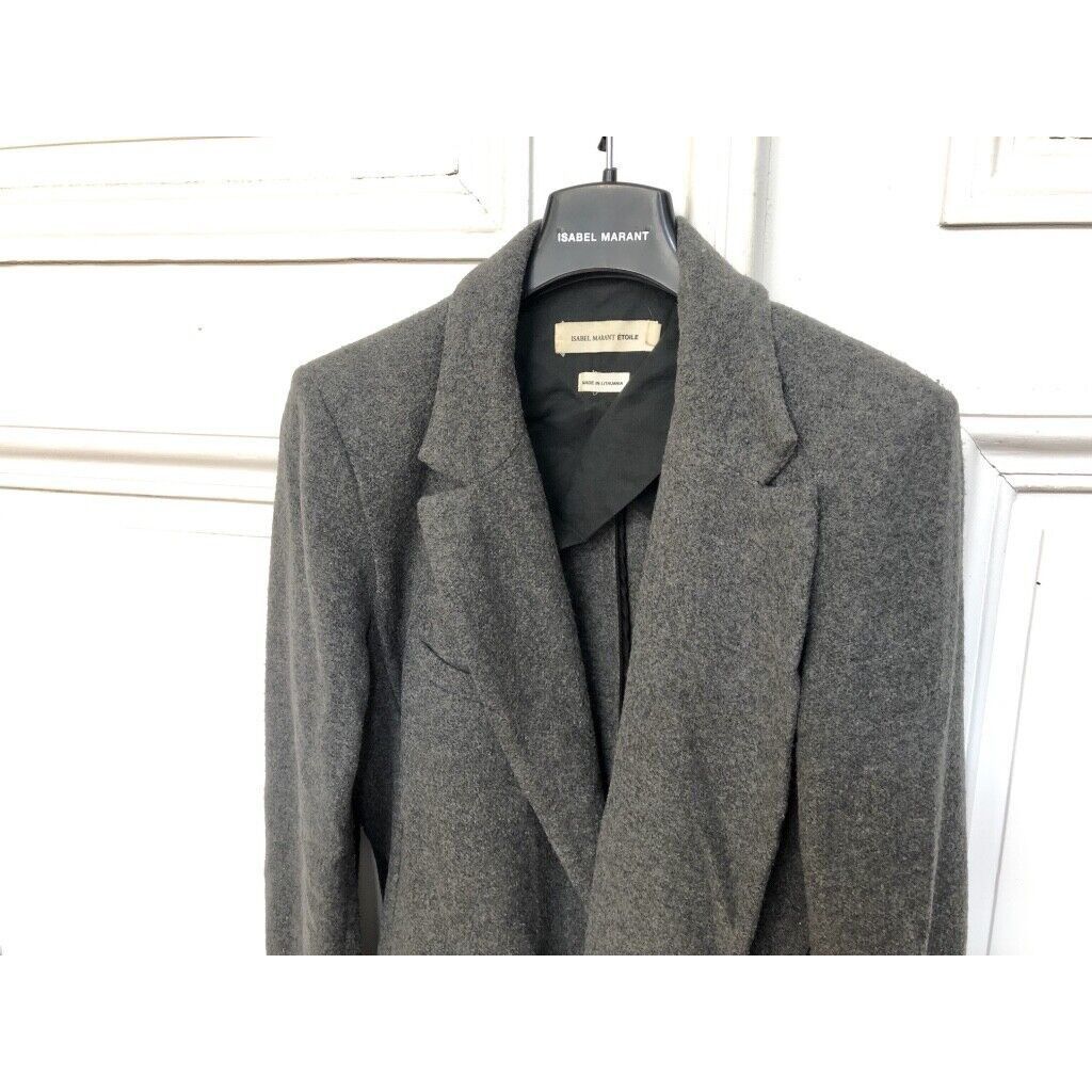Isabel Marant Grey Wool blazer Size S / US 4 / IT 40 - 3 Thumbnail