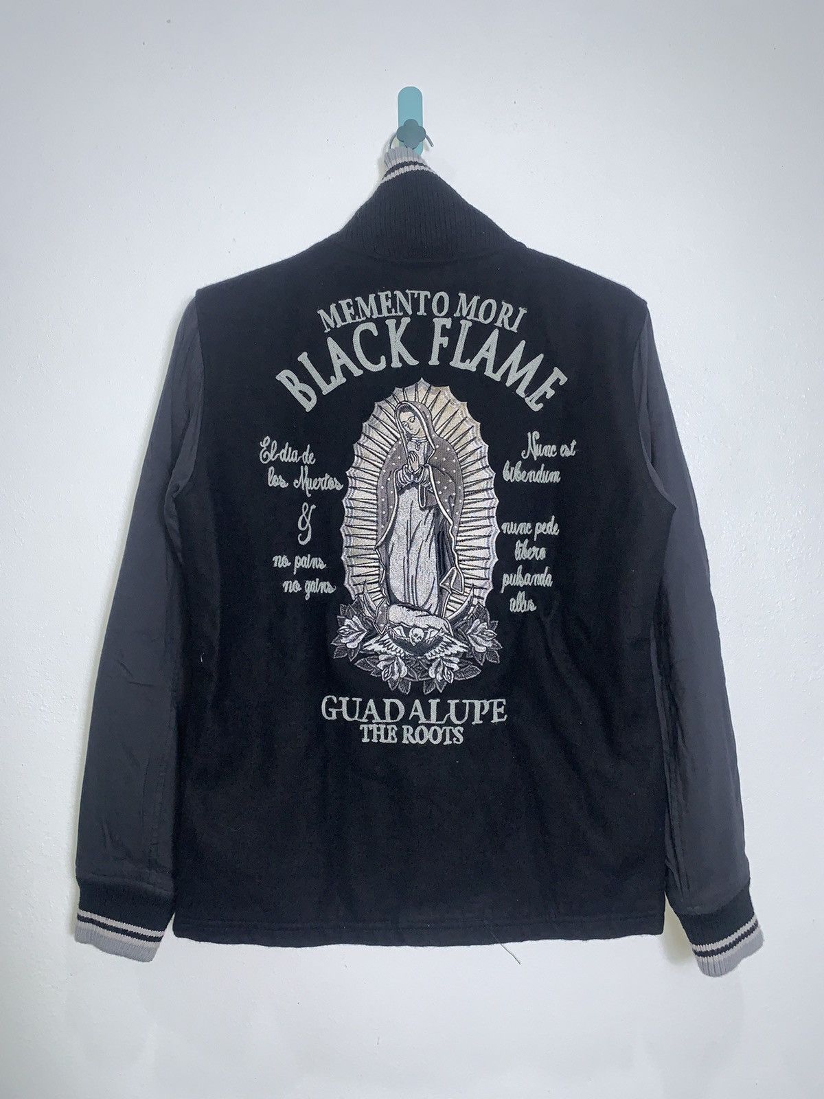 Vintage Vintage Virgin Marry By Black Flame Varsity Jacket Size US M / EU 48-50 / 2 - 1 Thumbnail