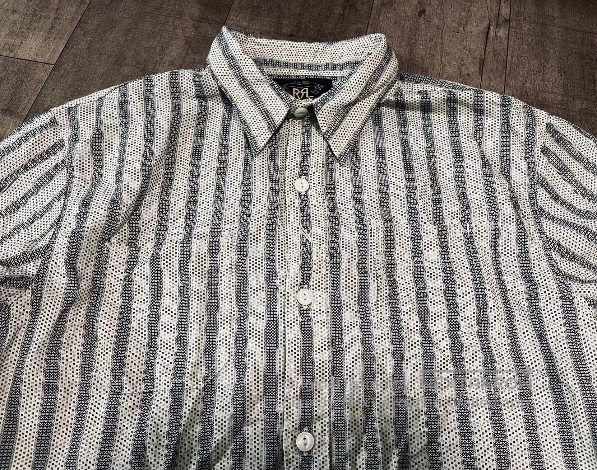 RRL Ralph Lauren RRL Retro American Striped Men's Shirt. Size US M / EU 48-50 / 2 - 2 Thumbnail