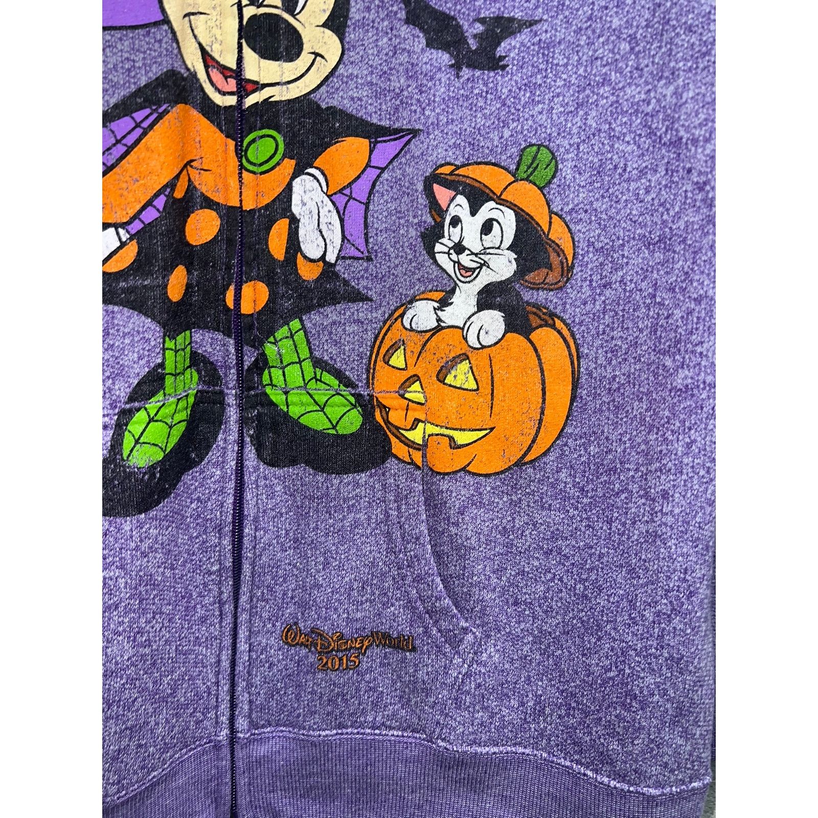 Vintage Womens Disney Parks Halloween Hoodie Zip Up Walt World Large Size L / US 10 / IT 46 - 5 Thumbnail