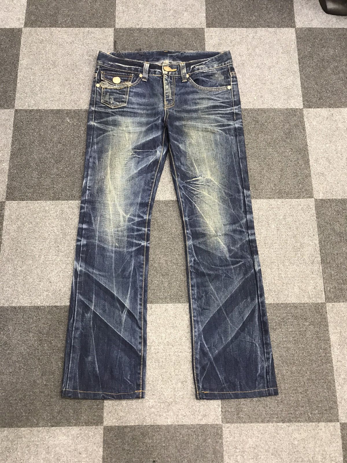 Other 💥Flare💥NUMBER ZERO Flare Sick Fades Distressed Denim Size US 32 / EU 48 - 3 Thumbnail