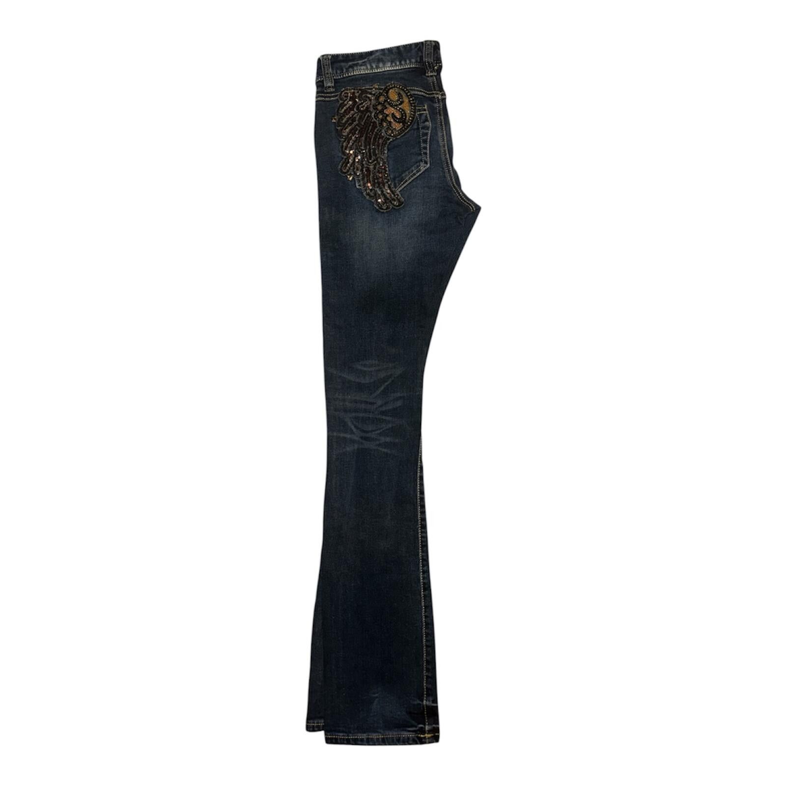 Parasuco Vintage Y2K Parasuco Womens Embroided Jeans 26 Low Rise Size 28" / US 6 / IT 42 - 3 Thumbnail