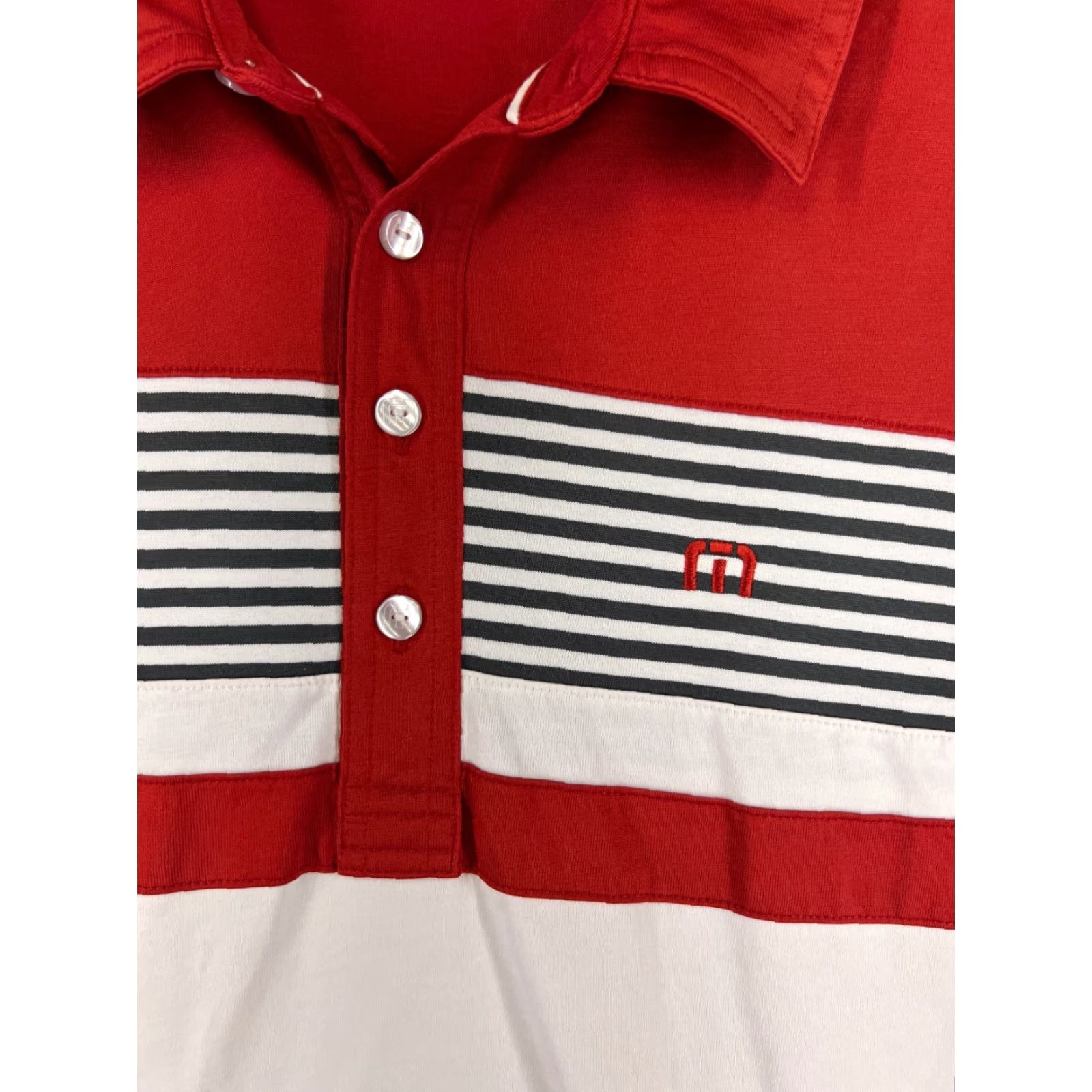 TravisMathew Travis Mathew Polo Shirt Men XL Red Cotton Blend Short Sleeve Golf Polo Shirt Men XL Red Golfing Logo Embroidered Size US XL / EU 56 / 4 - 6 Thumbnail