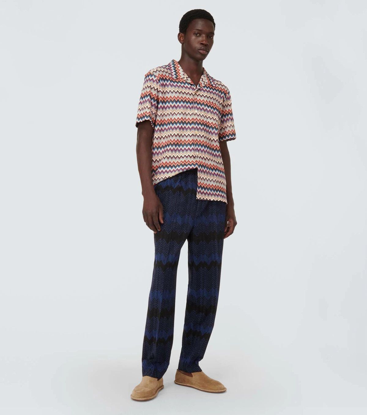 Missoni o1y0225 Casual Pant in Blue/Black Size US 36 / EU 52 - 5 Thumbnail