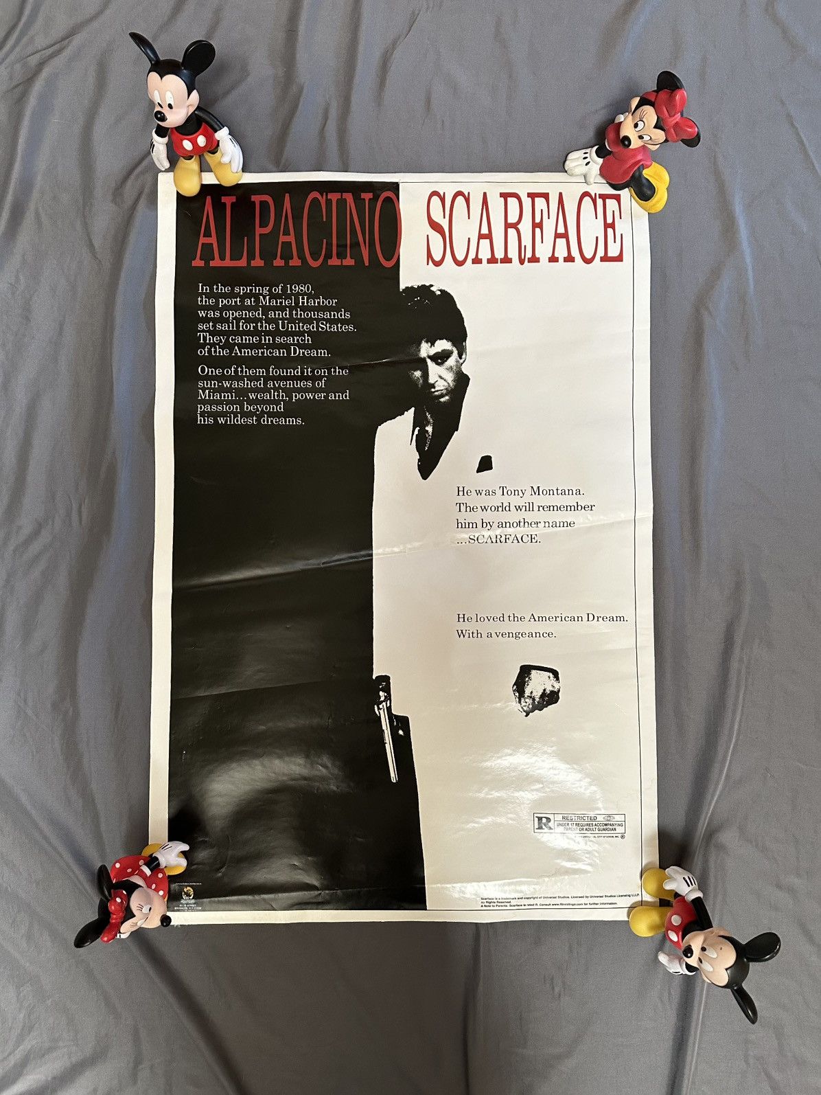 Vintage Vintage Scarface Movie Poster Size ONE SIZE - 1 Thumbnail
