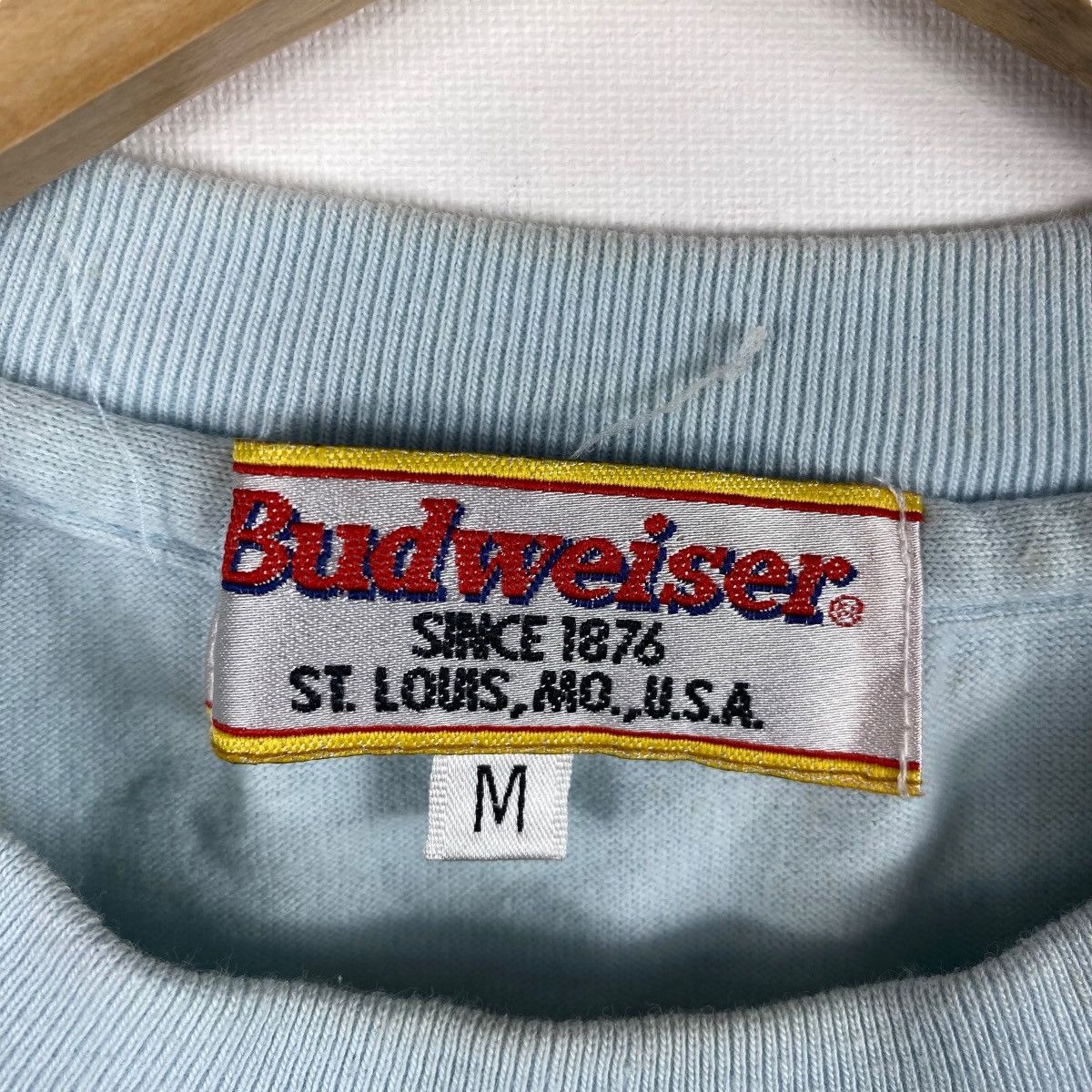 Budweiser × Vintage Vintage 90's BUDWEISER World's Largest Selling Beer Hawaiian Size US M / EU 48-50 / 2 - 7 Thumbnail