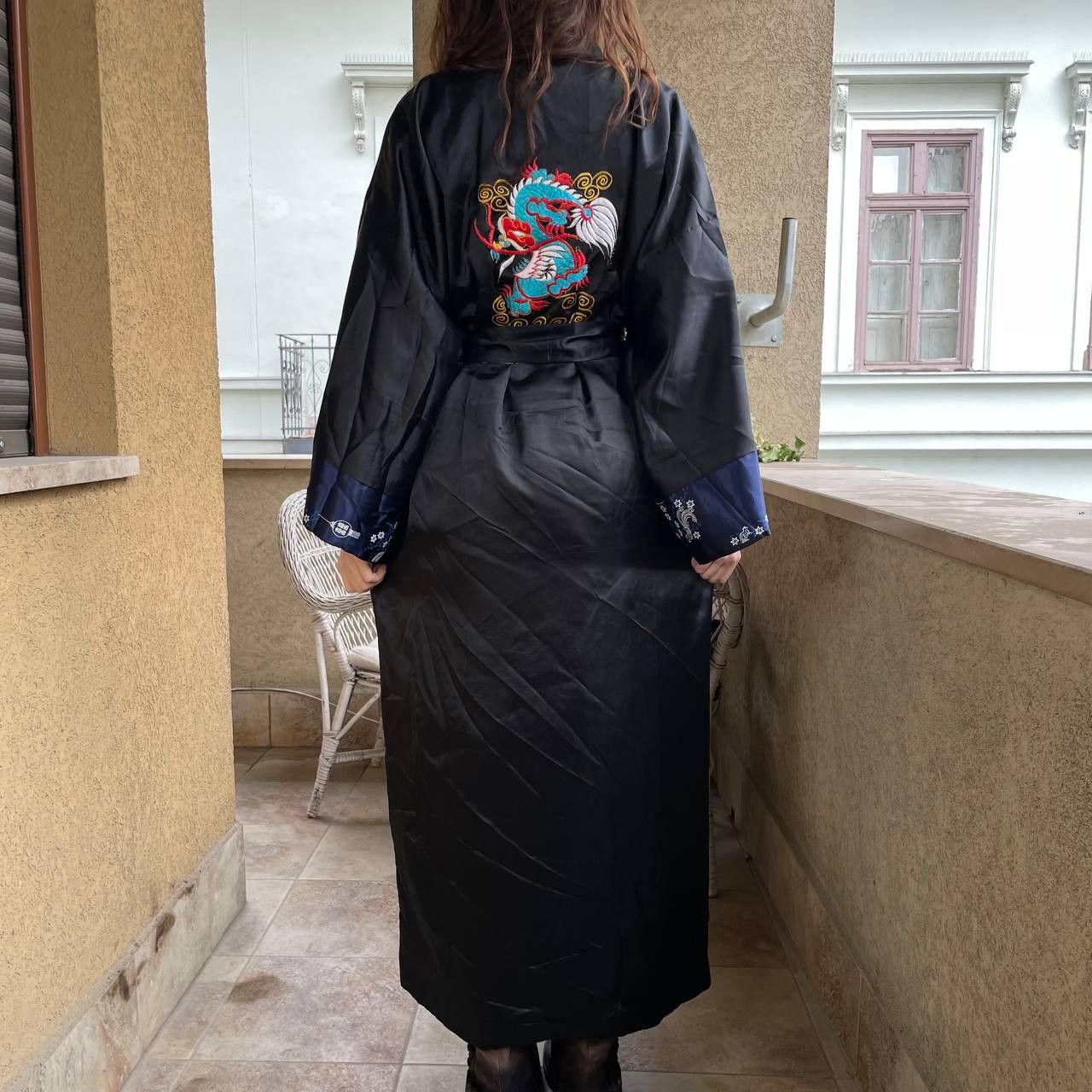 Other Vintage Reversible Satin Robe Dragon Kimono Japanese style Size ONE SIZE - 2 Thumbnail