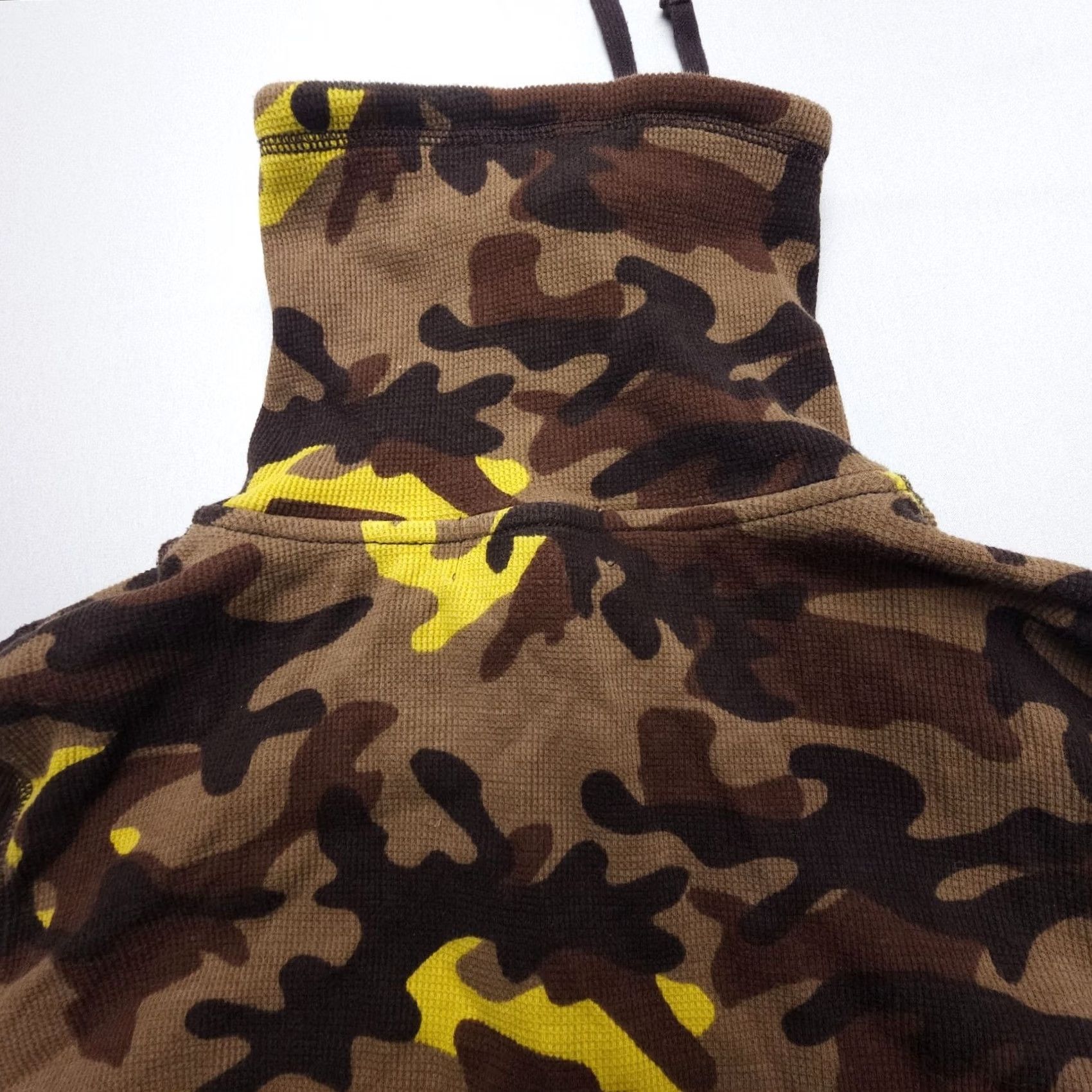 Ralph Lauren Lauren Ralph Lauren Active Thermal Waffle Knit 1/2 Zip Pullover Size Medium Camo Shirt Womens Slim`}> Size M / US 6-8 / IT 42-44 - 8 Thumbnail