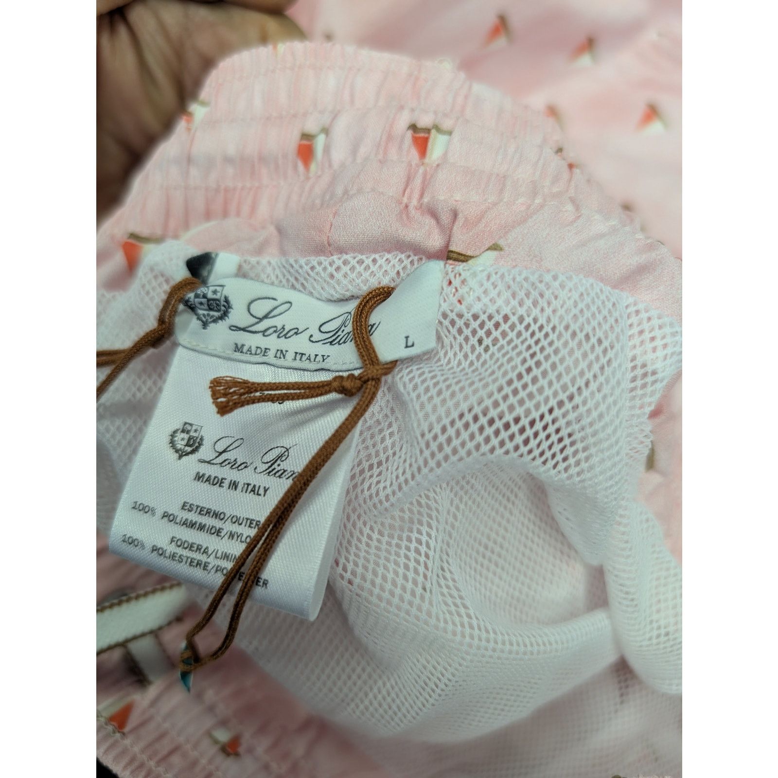 Loro Piana o1rshd1 Bay DTL Toy Print Rain Short in Pink Size US 34 / EU 50 - 10 Thumbnail
