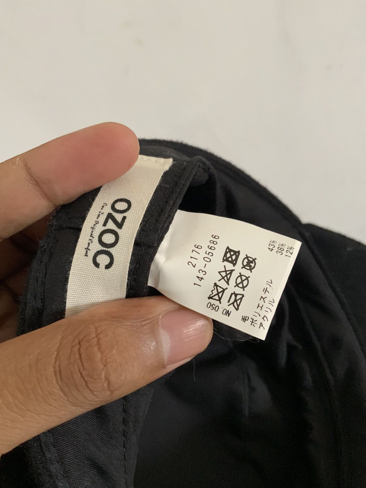 Japanese Brand Ozoc Wool Black Retro hat Size ONE SIZE - 9 Thumbnail
