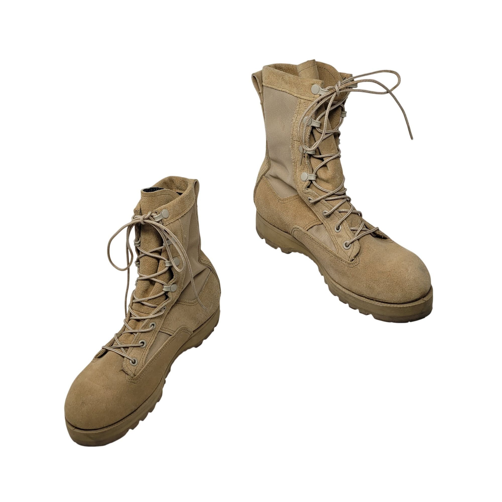 Belleville Belleville Vibram Womens Gore-Tex Tan Flight Combat Boots Sz Size US 8 / IT 38 - 12 Thumbnail