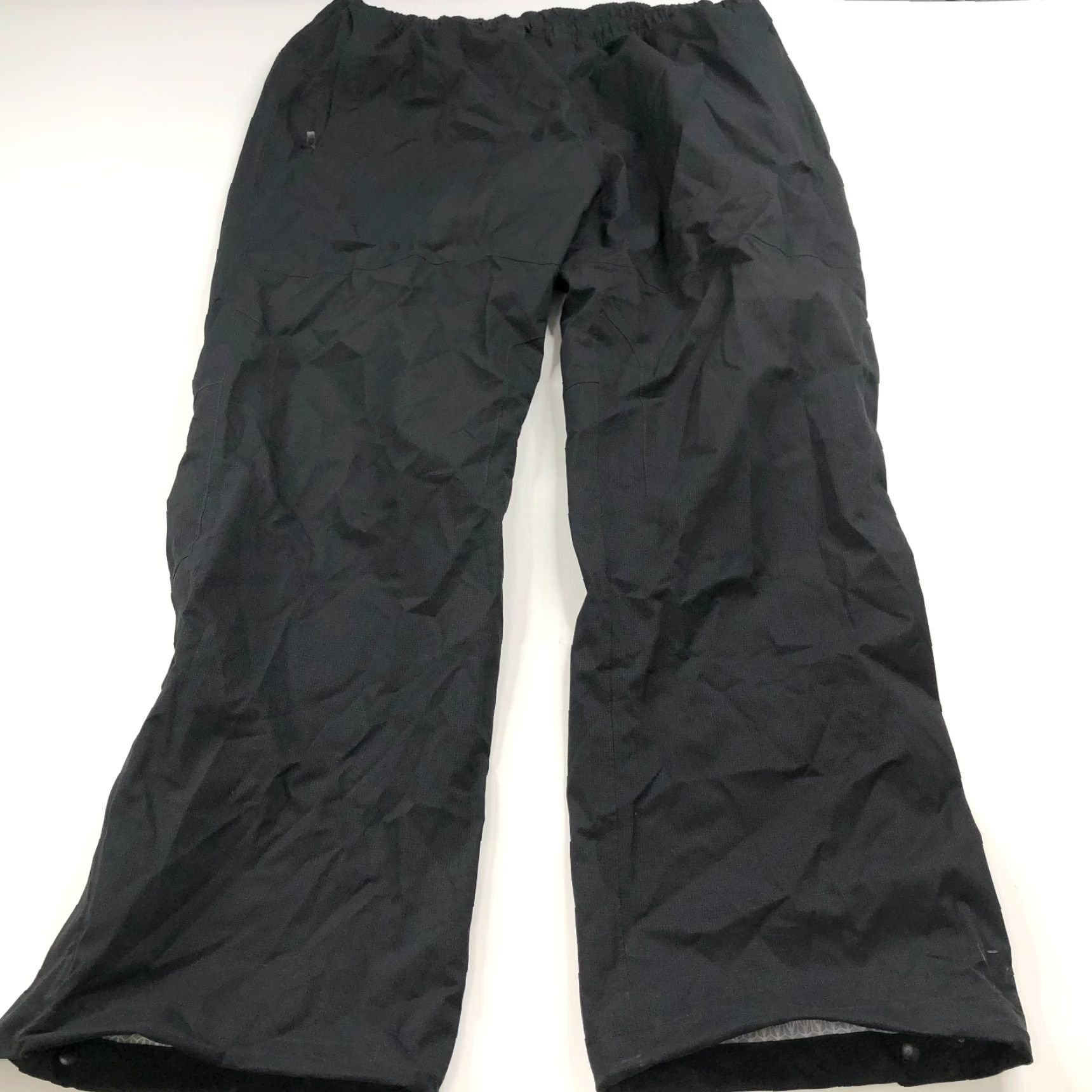 Vintage REI Elements Mens Rain Pants XXL 2XL 32L Black Polyester Trek Hiking Breathable Convertible Wind Size US 39 - 4 Thumbnail