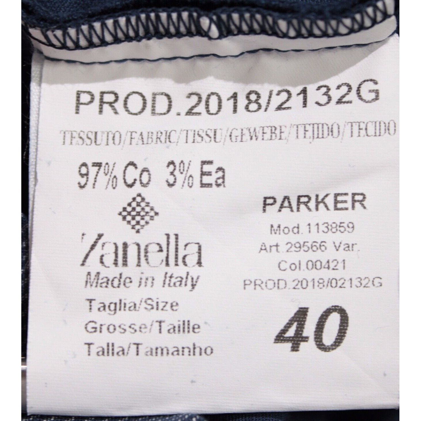 Zanella Zanella New with tags Chino Size 42 US In Blue Size US 42 / EU 58 - 5 Thumbnail