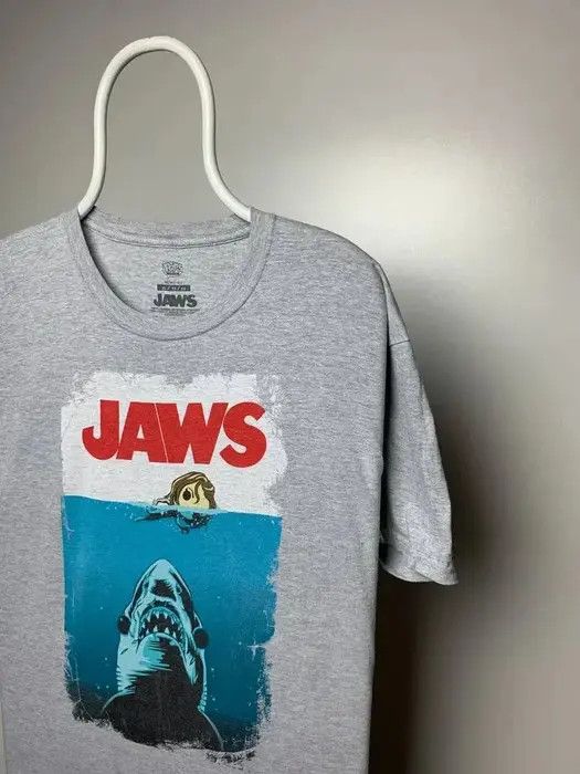 Band Tees Movie jaws T-shirt size XL grey humor vintage big logo Size US XL / EU 56 / 4 - 2 Thumbnail